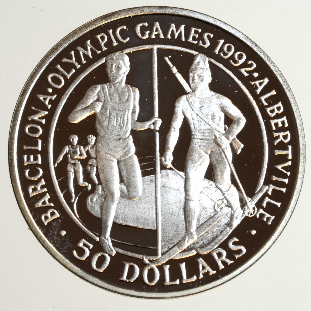 Olympic Games 1992 - Cook Islands - 50 Dollars
