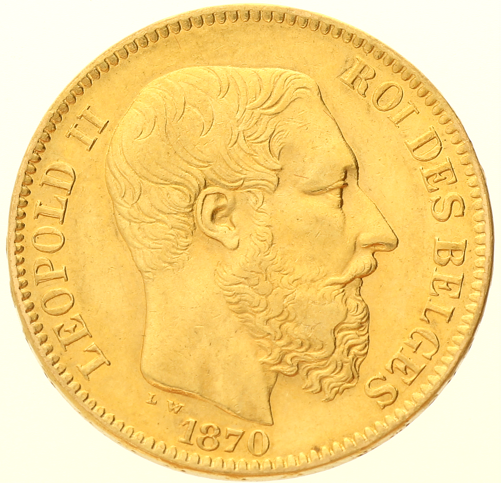Belgium - 20 francs - 1870 - Léopold II