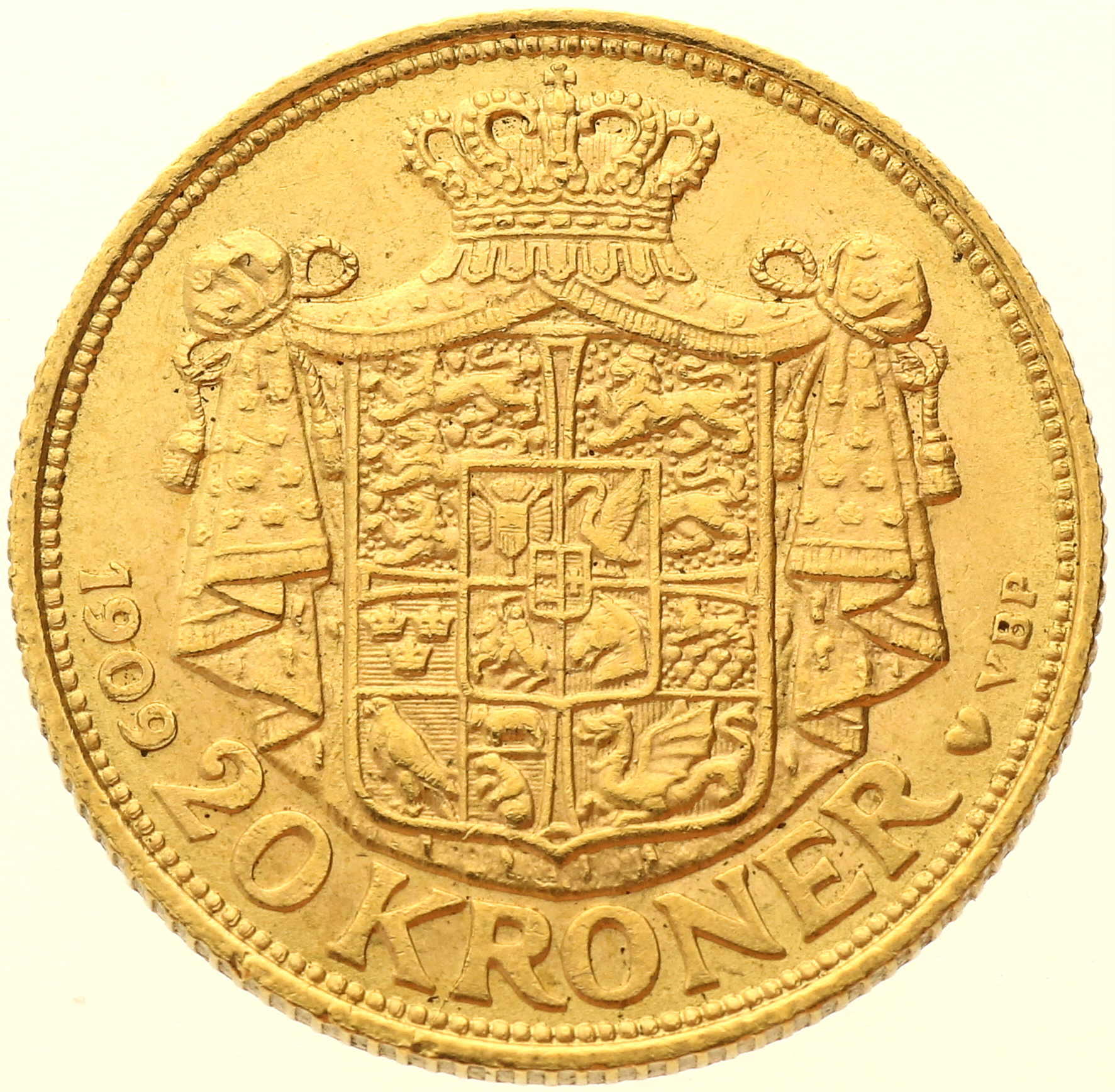 Denmark - 20 kroner - 1909 - Frederik VIII