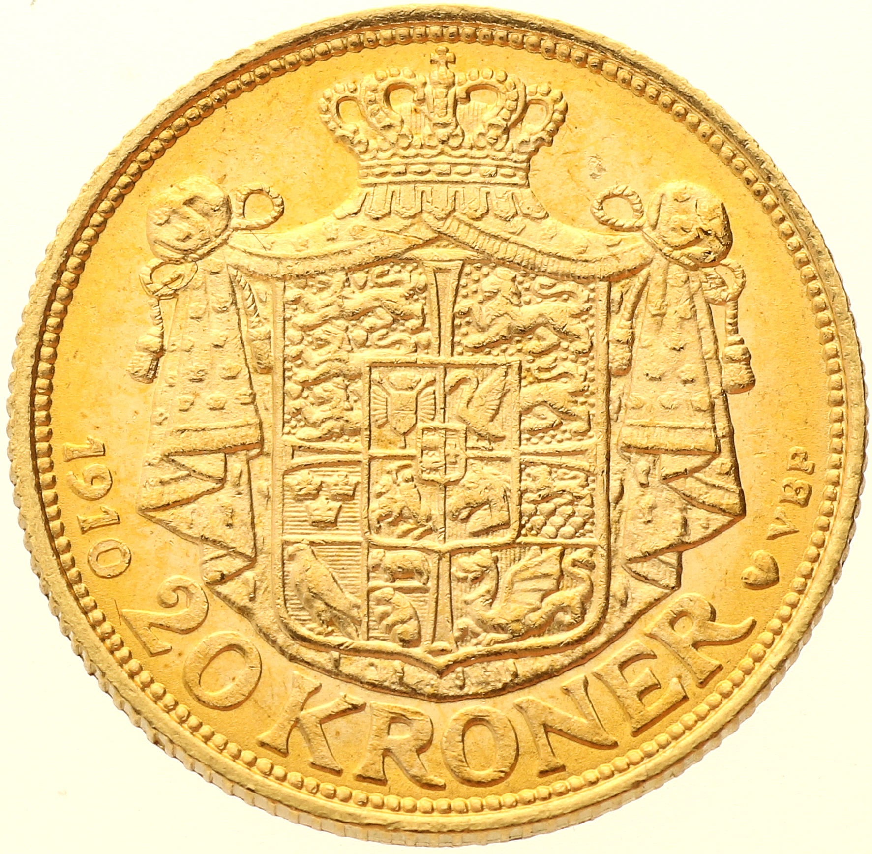 Denmark - 20 Kroner - 1910 - Frederik VIII