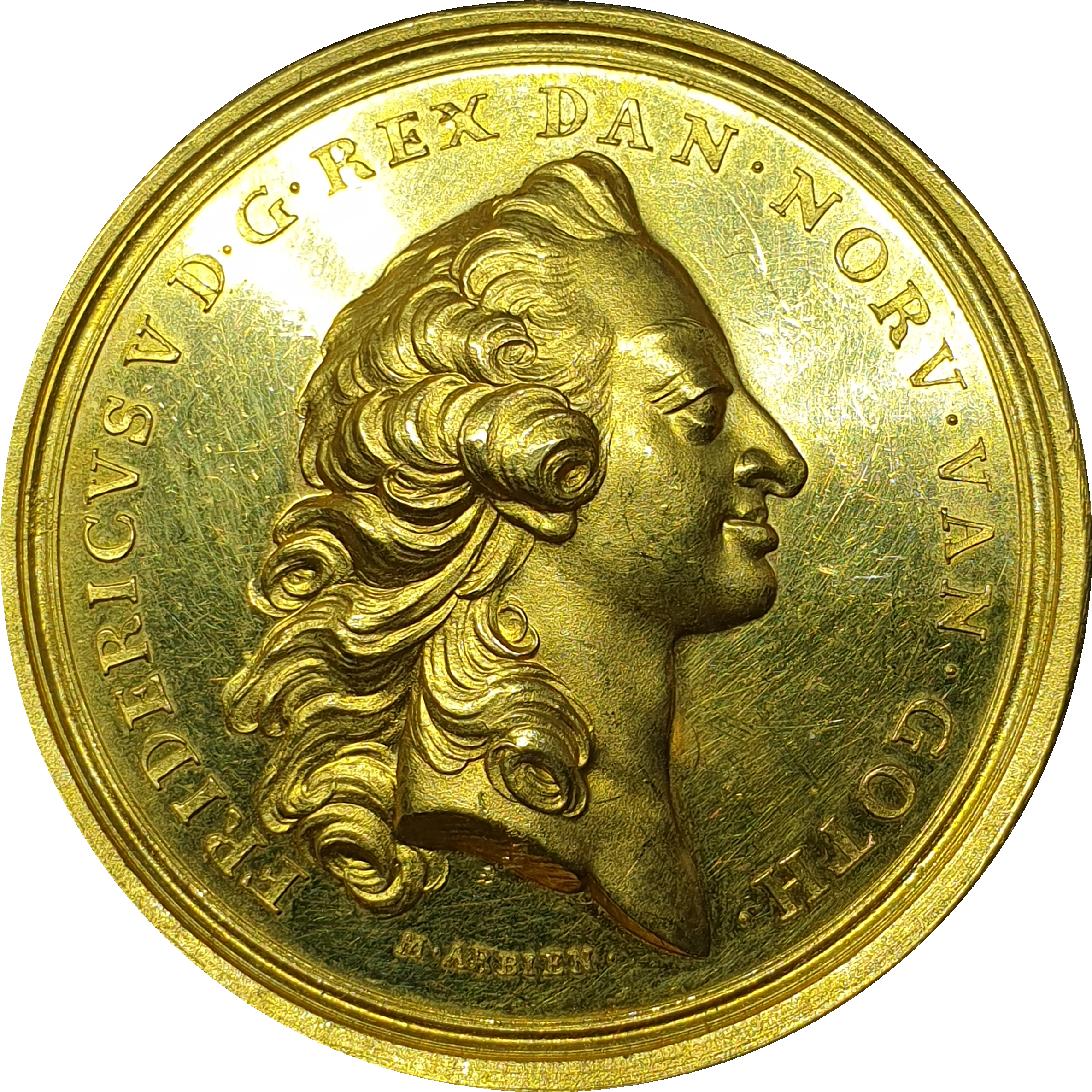 Denmark - 'Frederik V' - Specimen Medal of 12 Ducats - 1758 