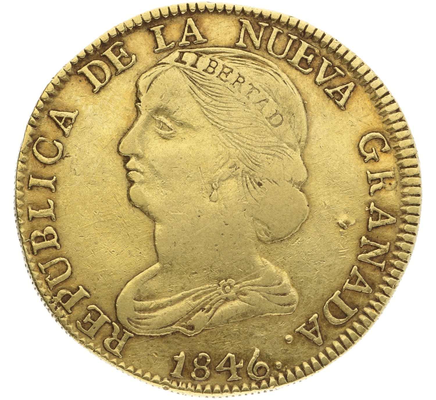 16 Pesos - Colombia Gold - 1846