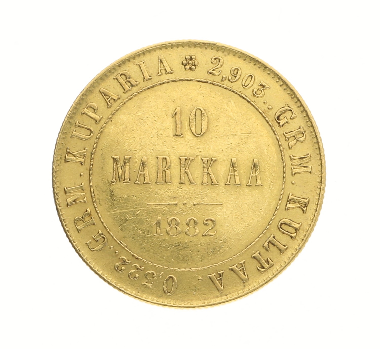 10 Markkaa - Finland - 1882