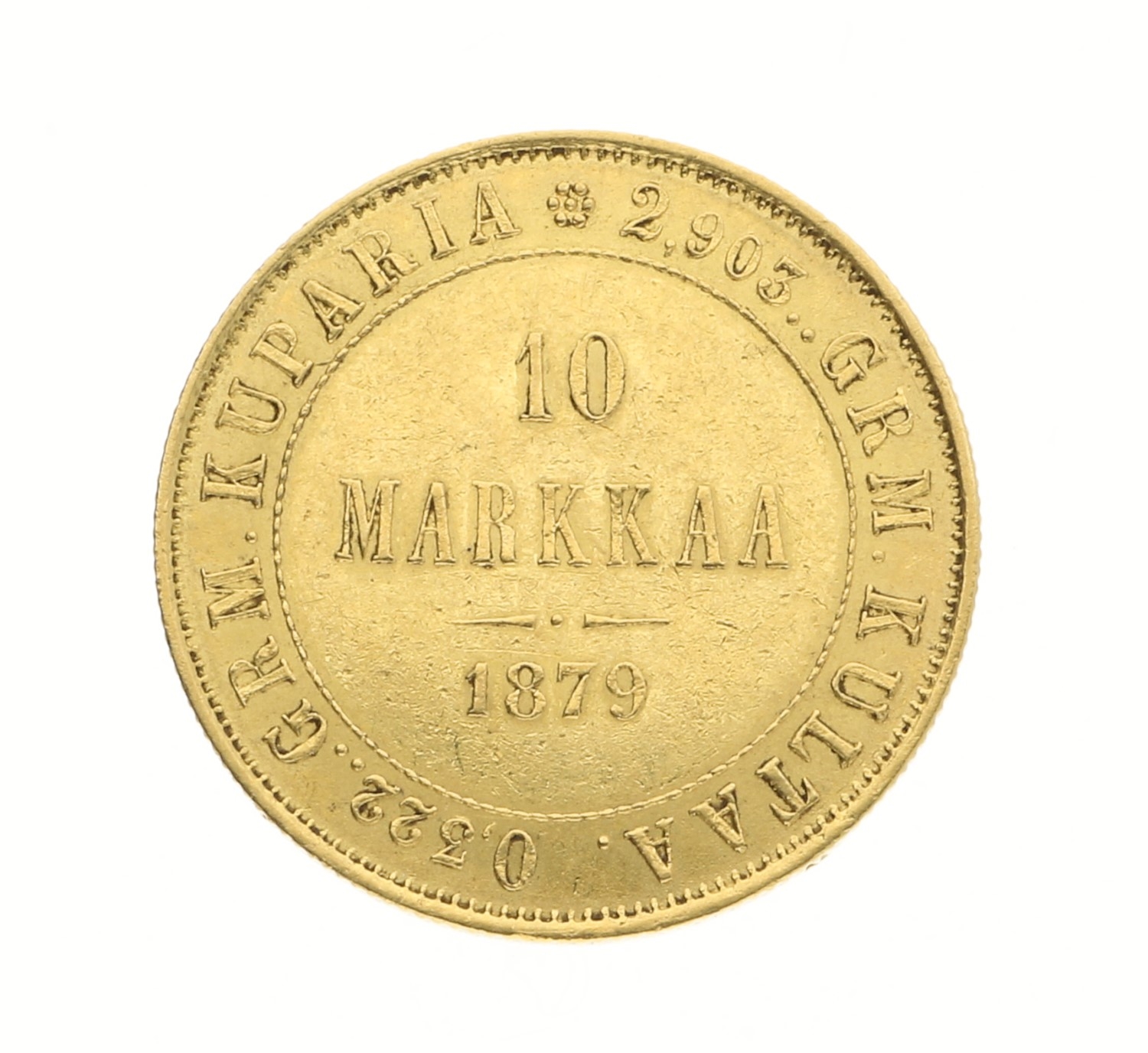 10 Markkaa - Finland - 1879