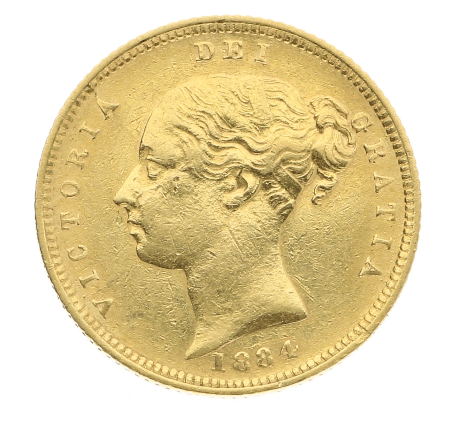 1/2 Sovereign - Great Britain - 1884