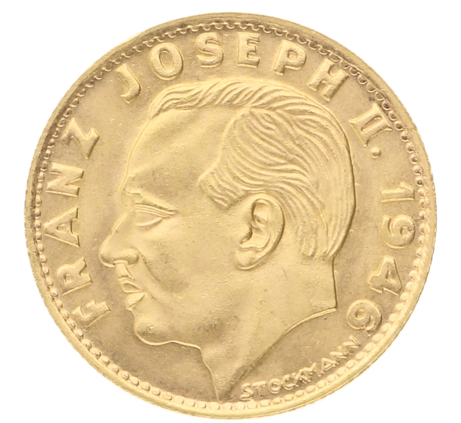 10 Franken - Liechtenstein - 1946