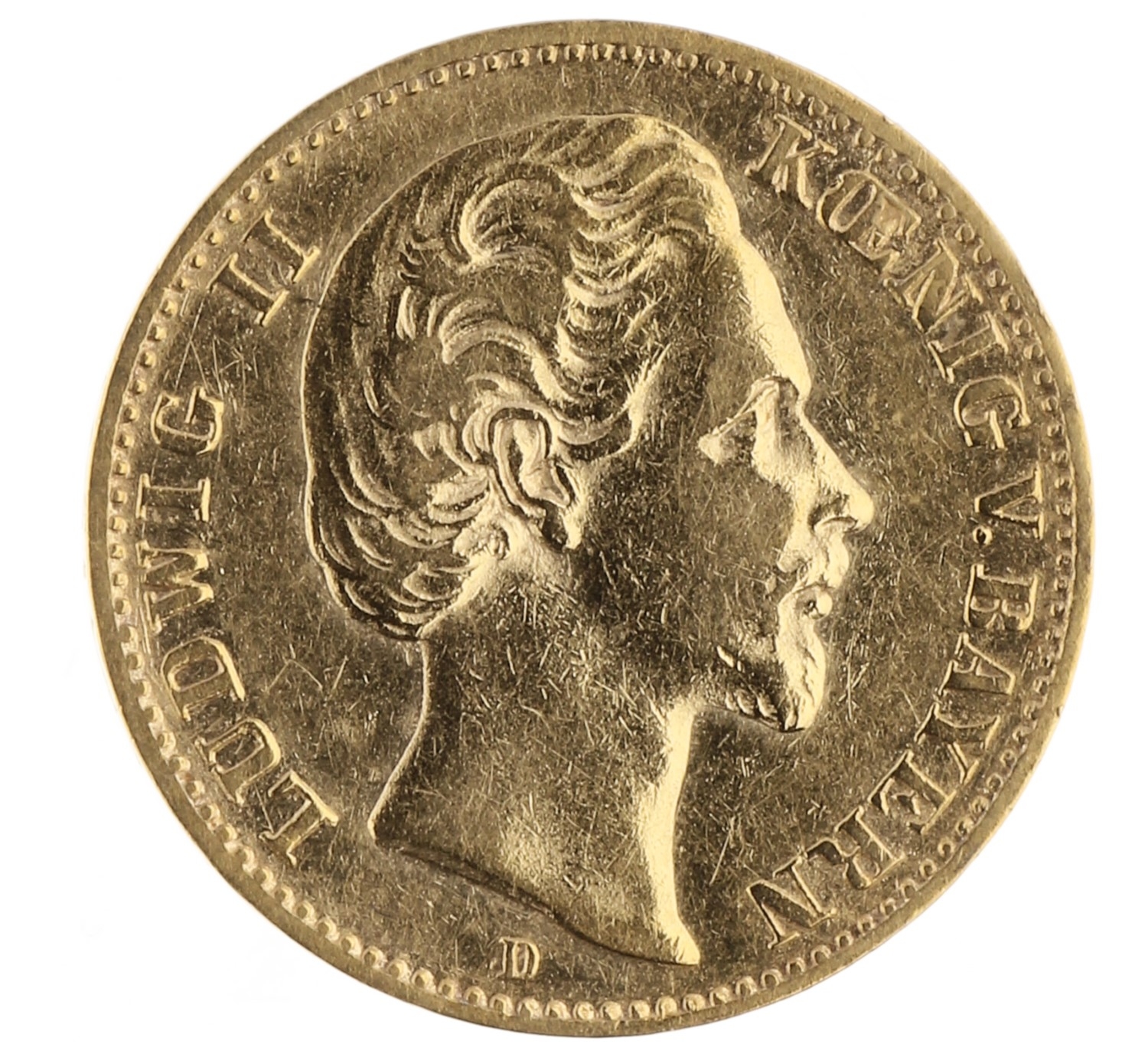 10 Mark - Germany (Bavaria) - 1881 D