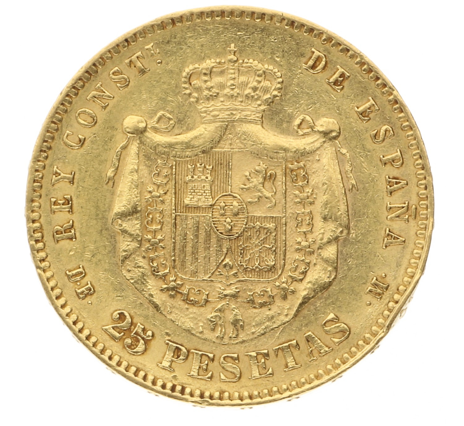 25 Pesetas - Spain - 1878