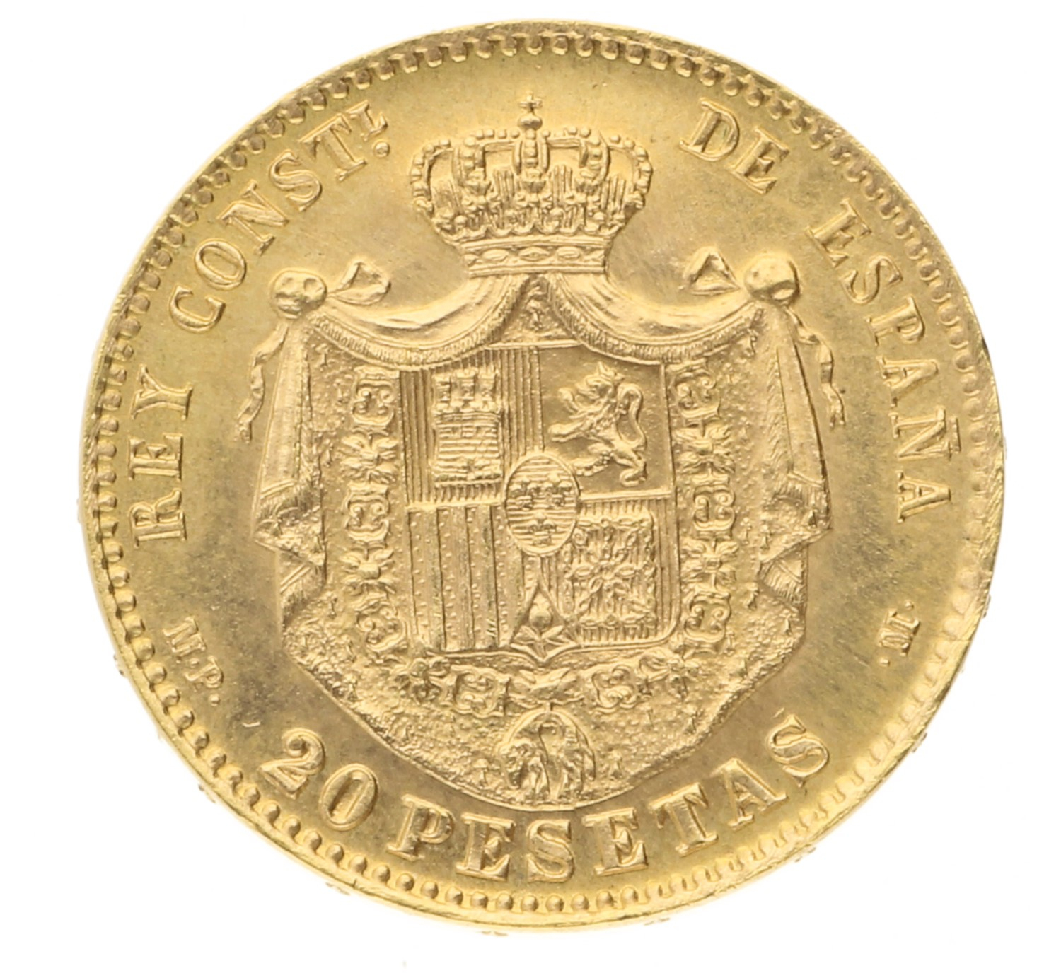 20 Pesetas - Spain - 1896(1962)