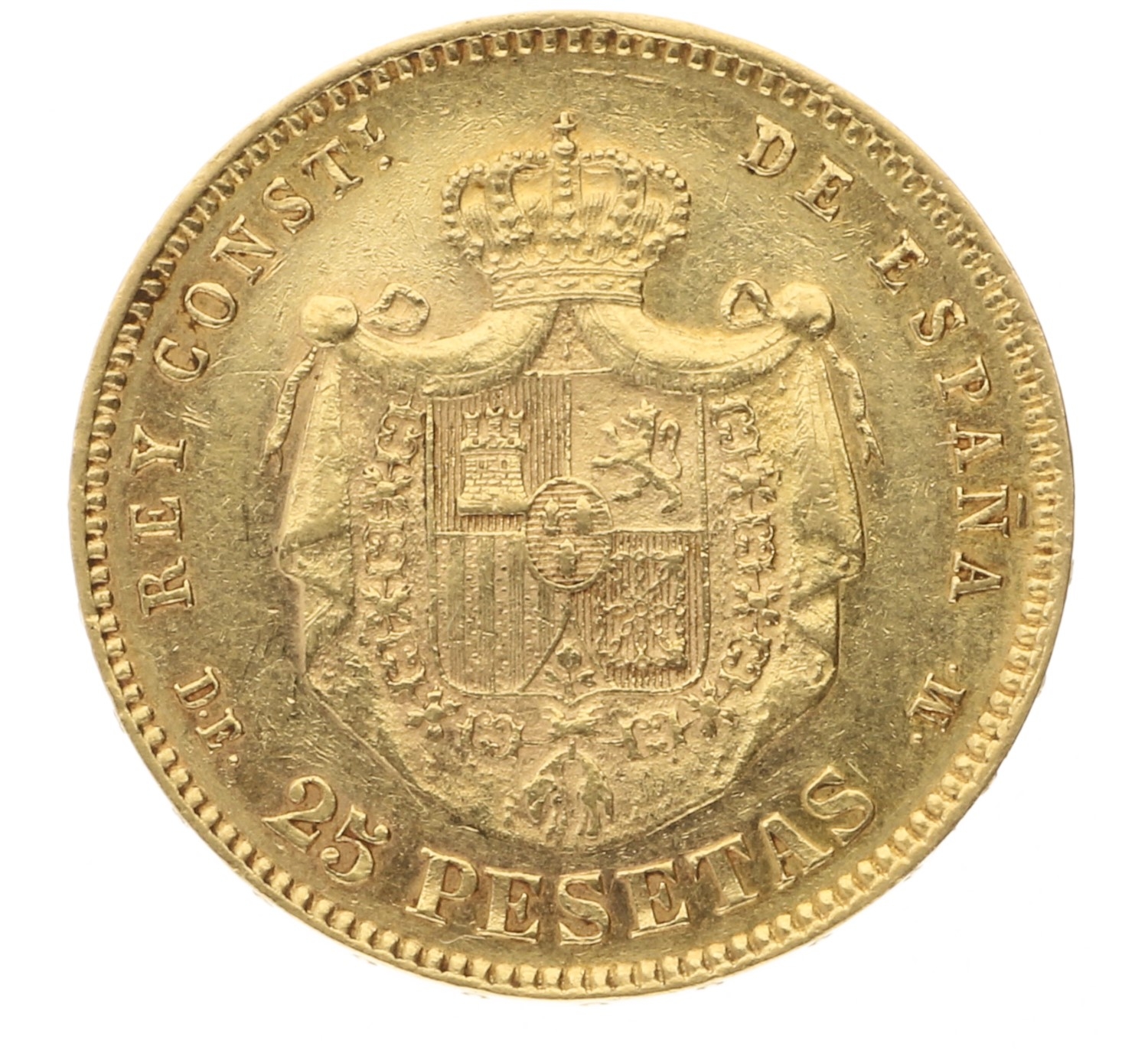 25 Pesetas - Spain - 1877