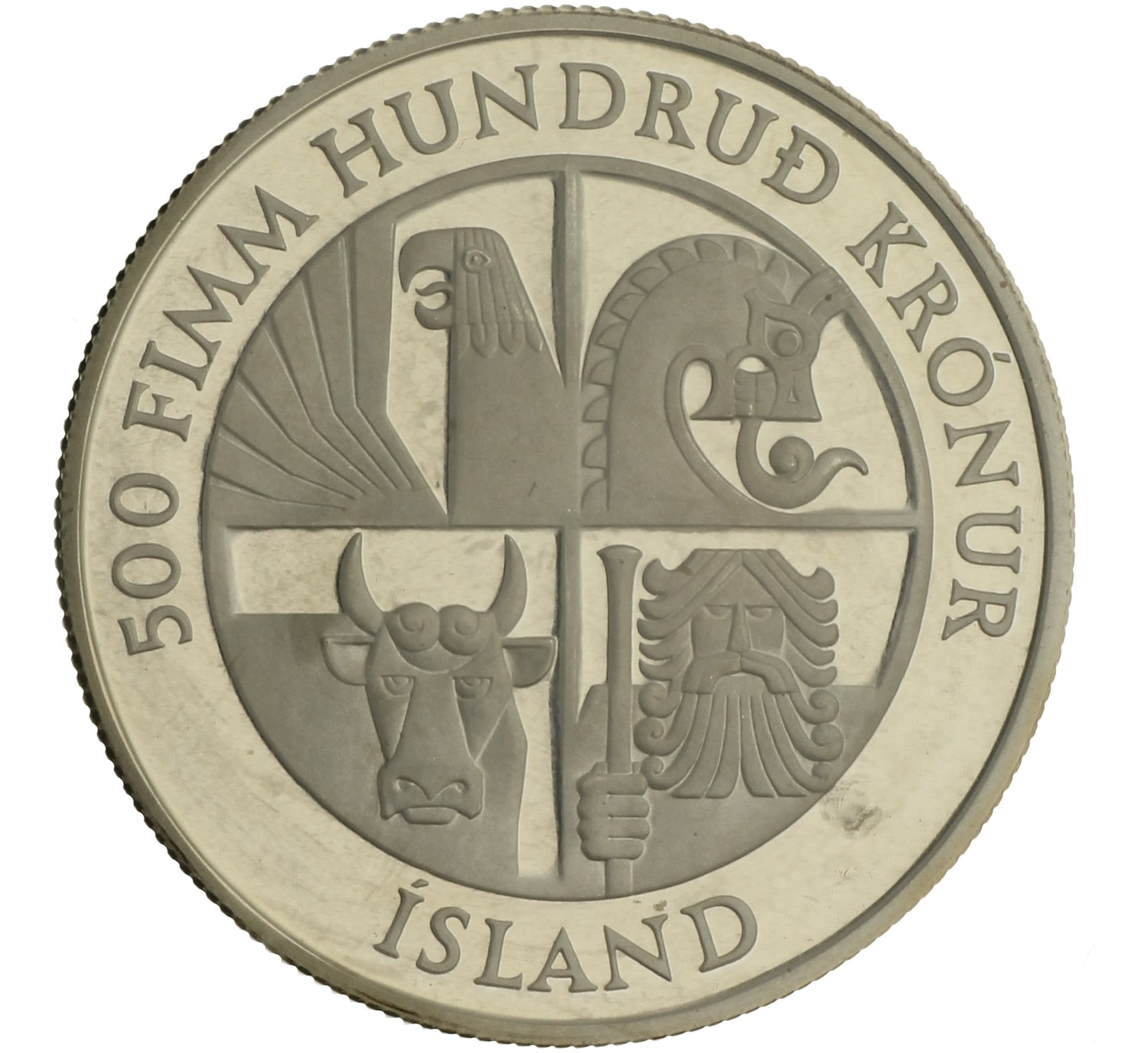 500, 1000 and 10000 Kronur - Iceland - 1974