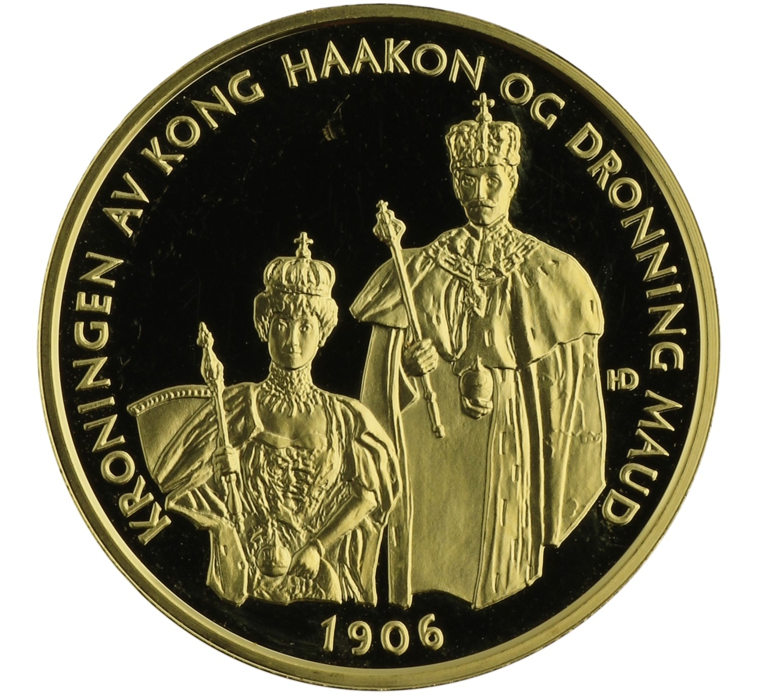 Medal (King Haakon & Queen Maud) - Norway - c. 1998