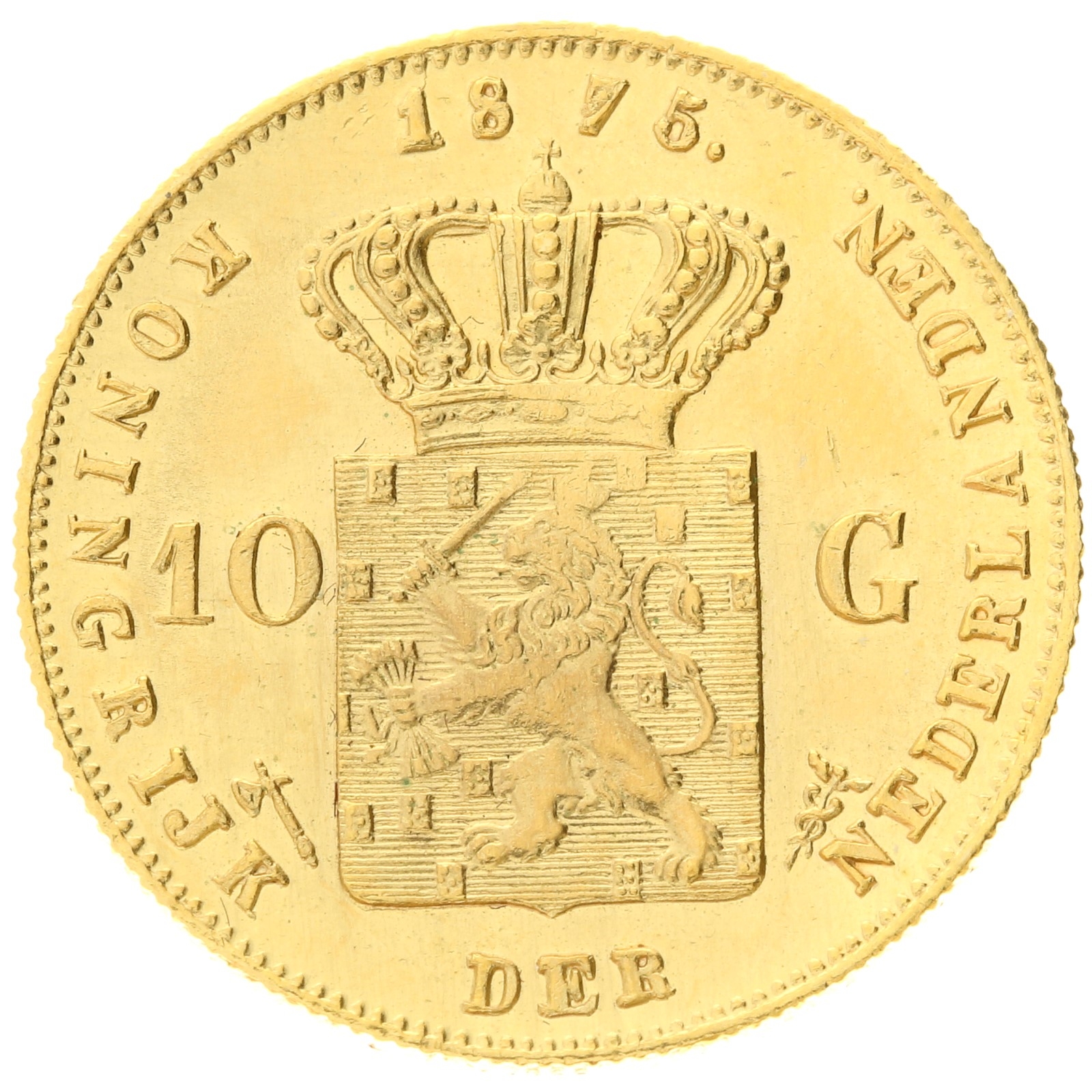 Netherlands - 10 Gulden - 1875 - Willem III 