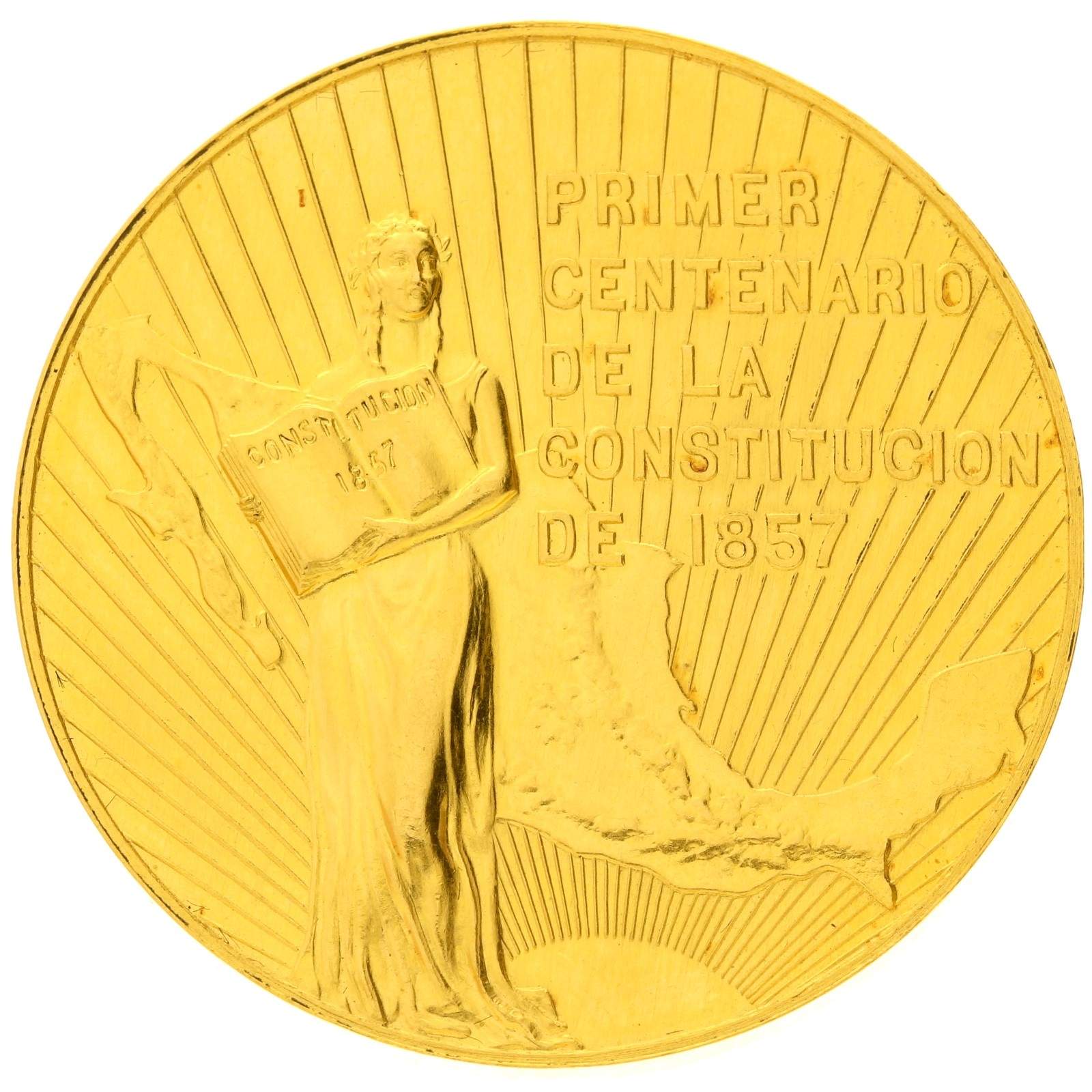 Mexico - 50 pesos - 1957 - Medallic issue - Centennial of Constitution