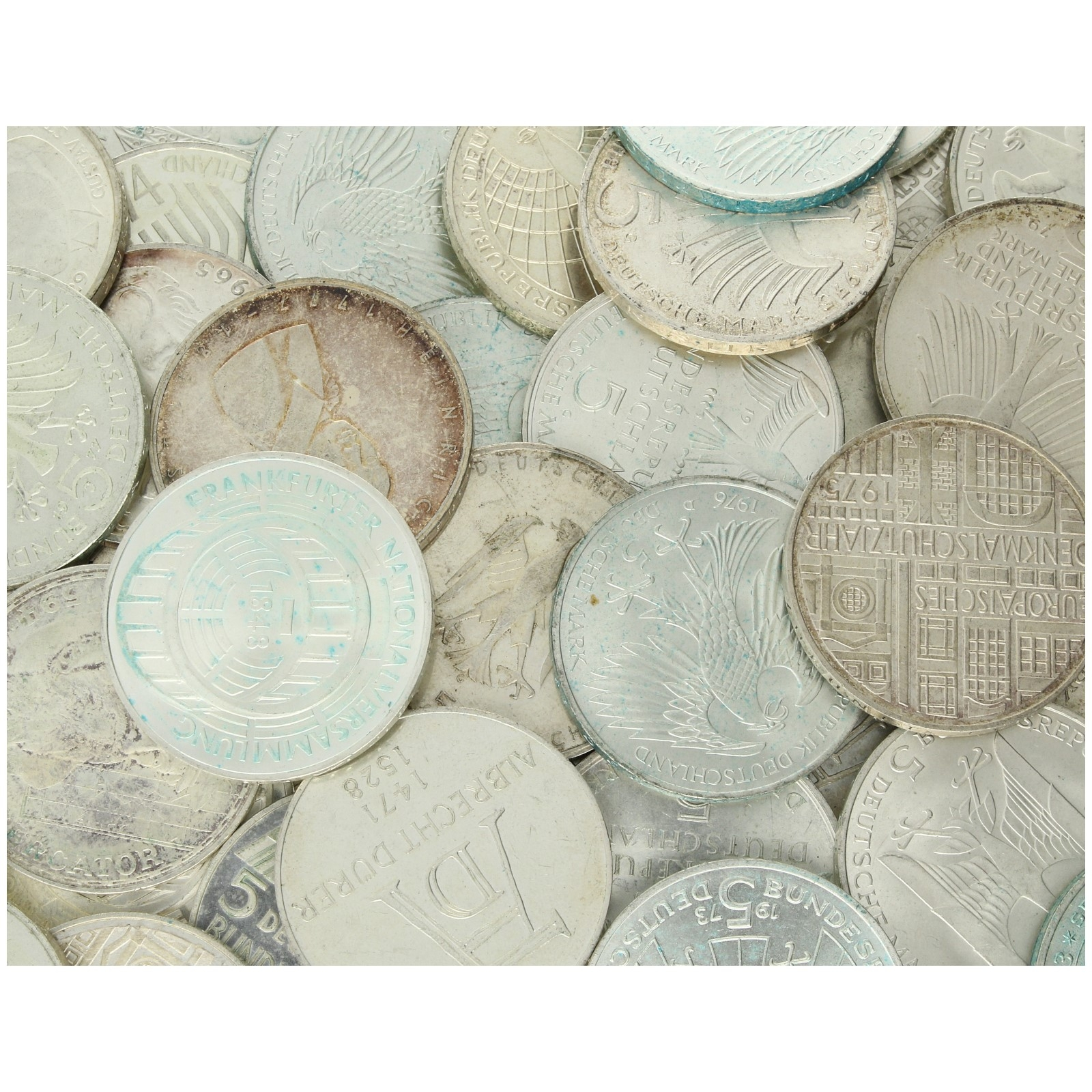Germany - 5 DM - Commemorative silver coins - 50 pcs - 350 gram fine silver 