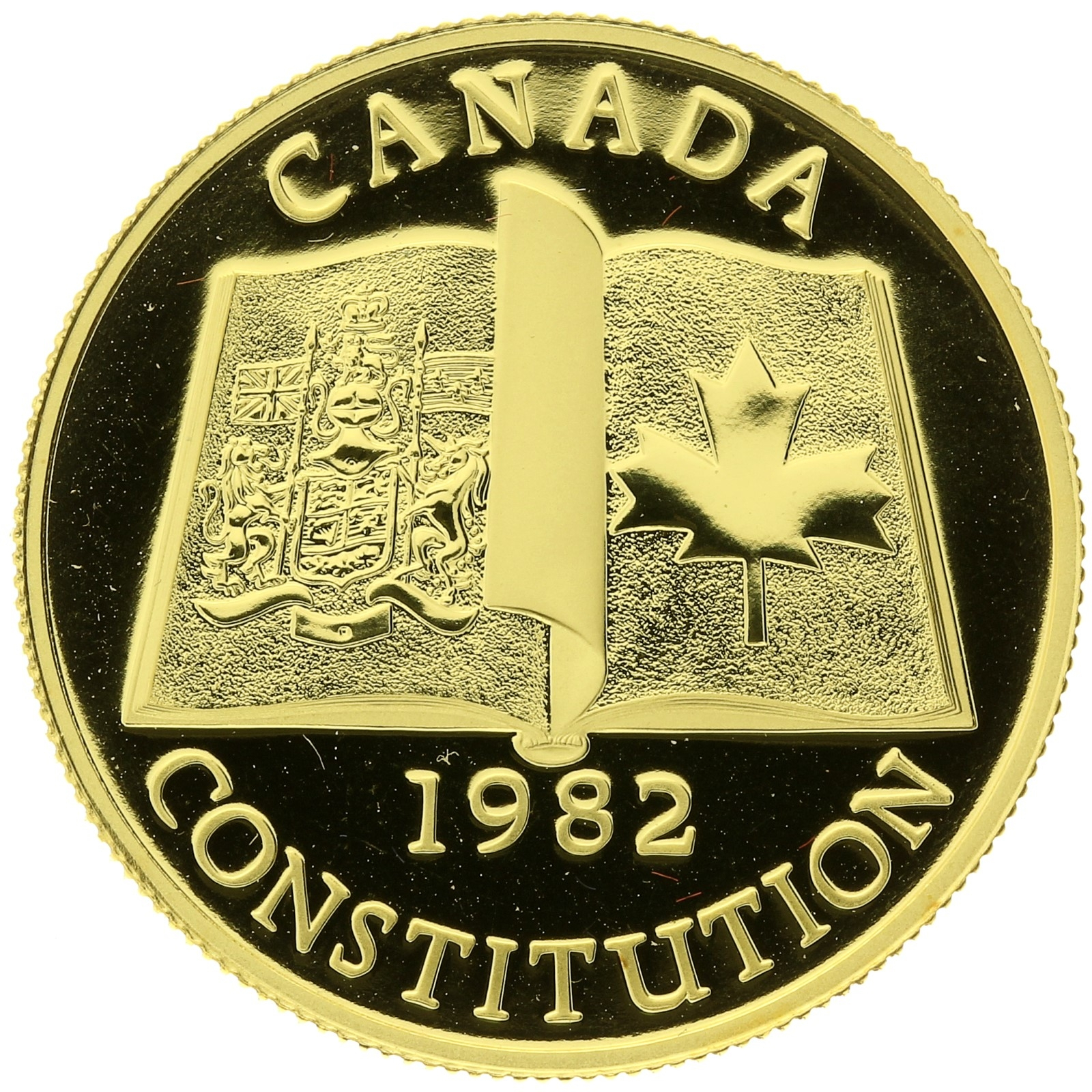 Canada - 100 Dollars - 1982 - Elizabeth II - Constitution - 1/2oz 