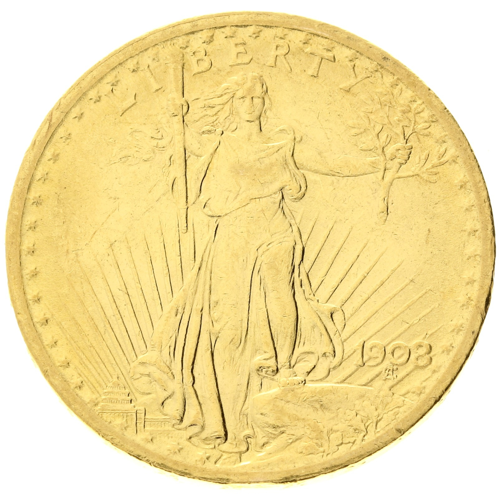 USA - 20 Dollars - 1908 - Saint-Gaudens - No Motto