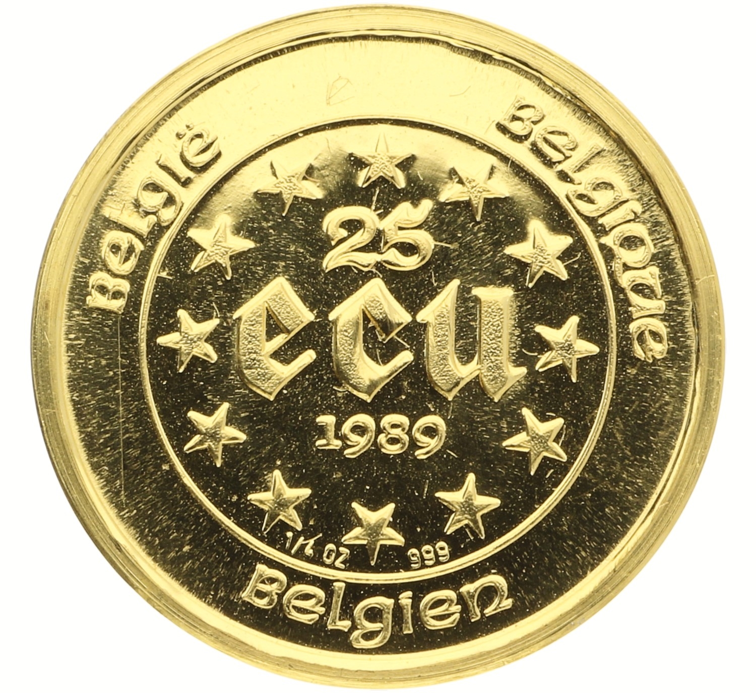 25 Ecu - Belgium - 1989