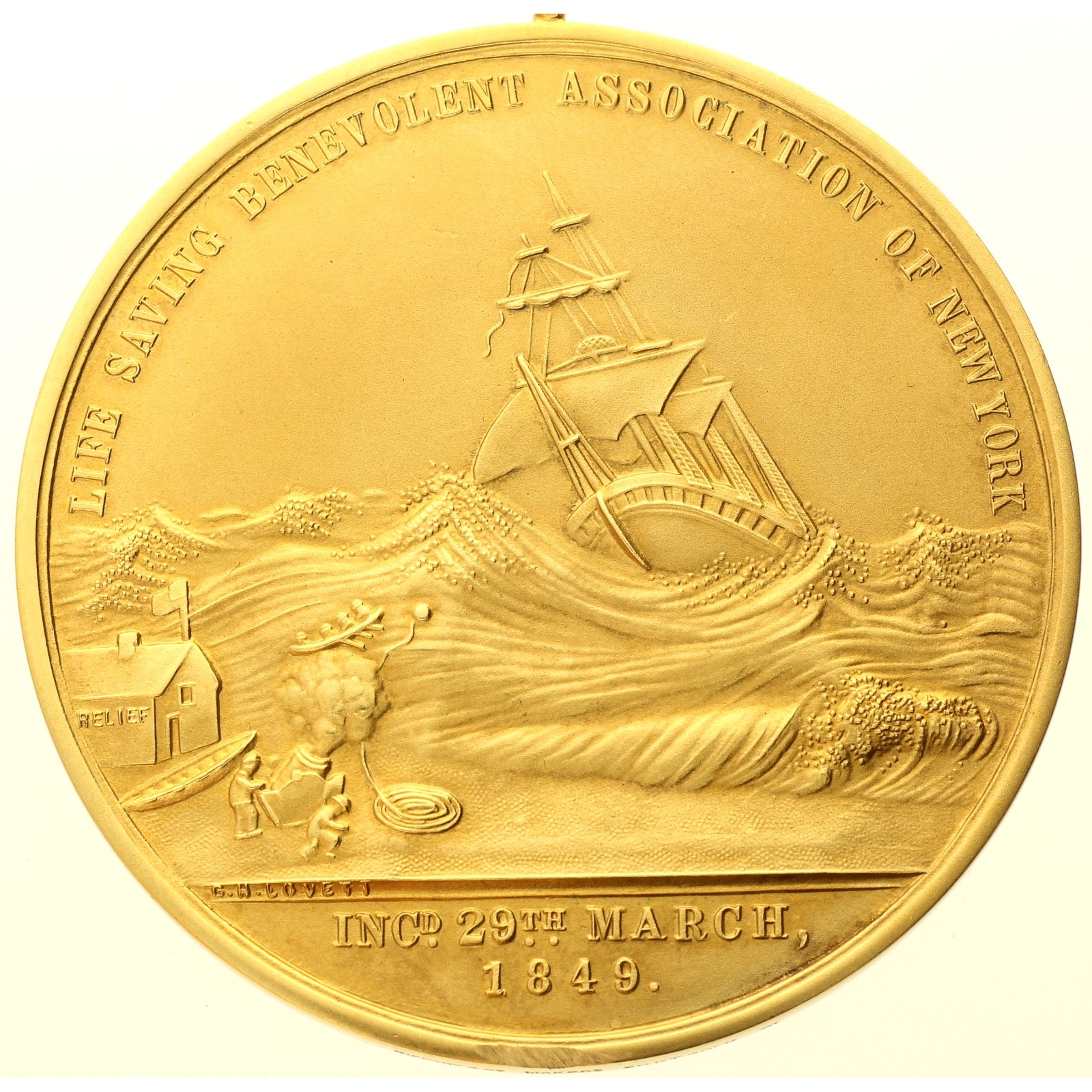 USA - Medal - Life Saving Benevolent Association of New York - Tiffany & Co