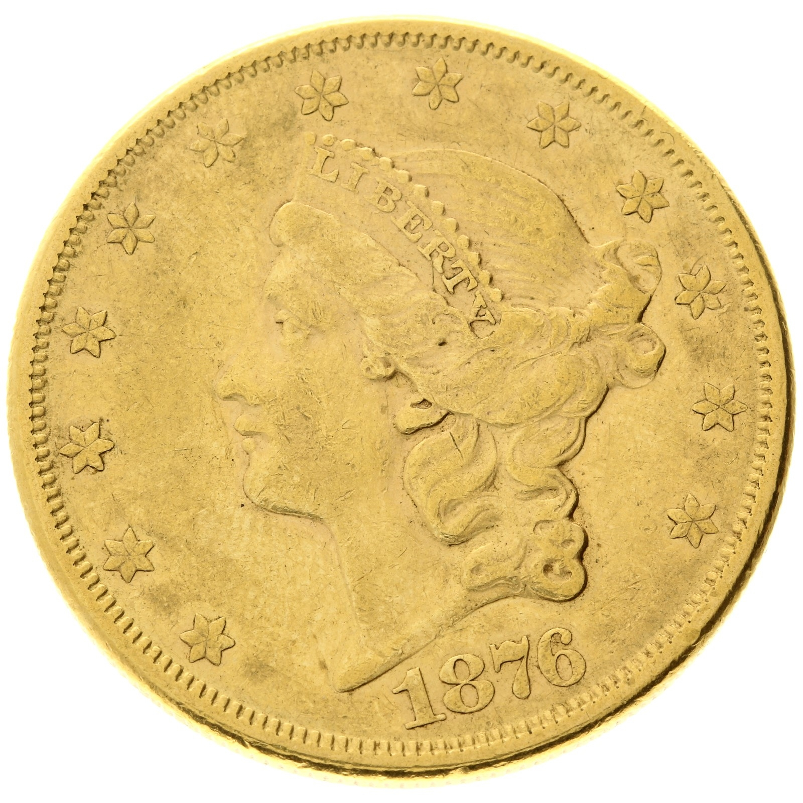 USA - 20 dollars 1876 - S - Liberty head 