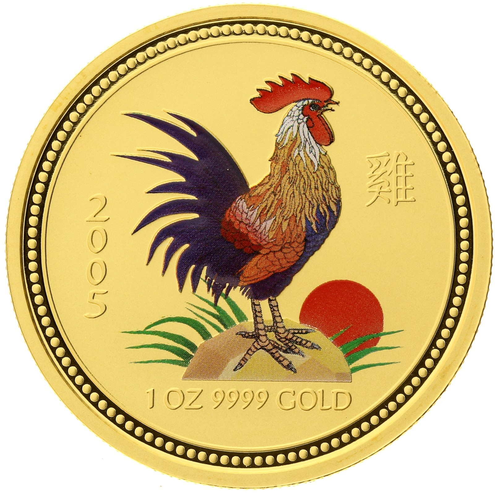 Australia - 100 dollars - 2005 - Year of the Rooster - Elizabeth II - 1oz gold