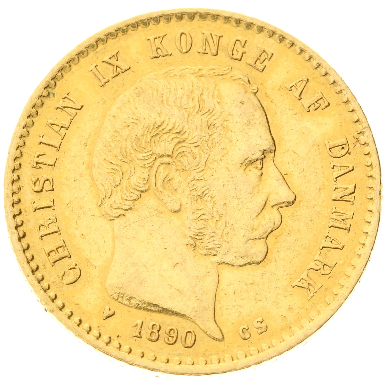 Denmark - 10 Kroner - 1890 - Christian IX 