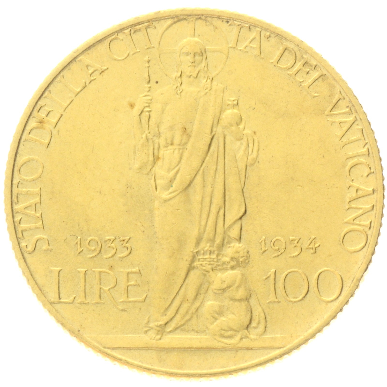 Vatican City - 100 Lire - 1933 - Pivs XI - Jubilee 