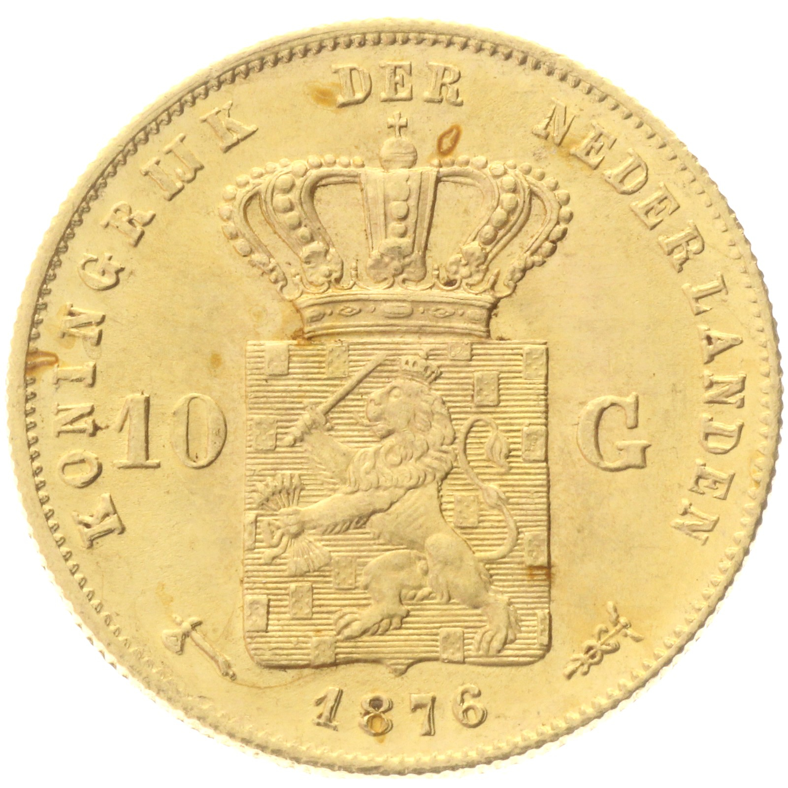 Netherlands - 10 gulden - 1876 - William III