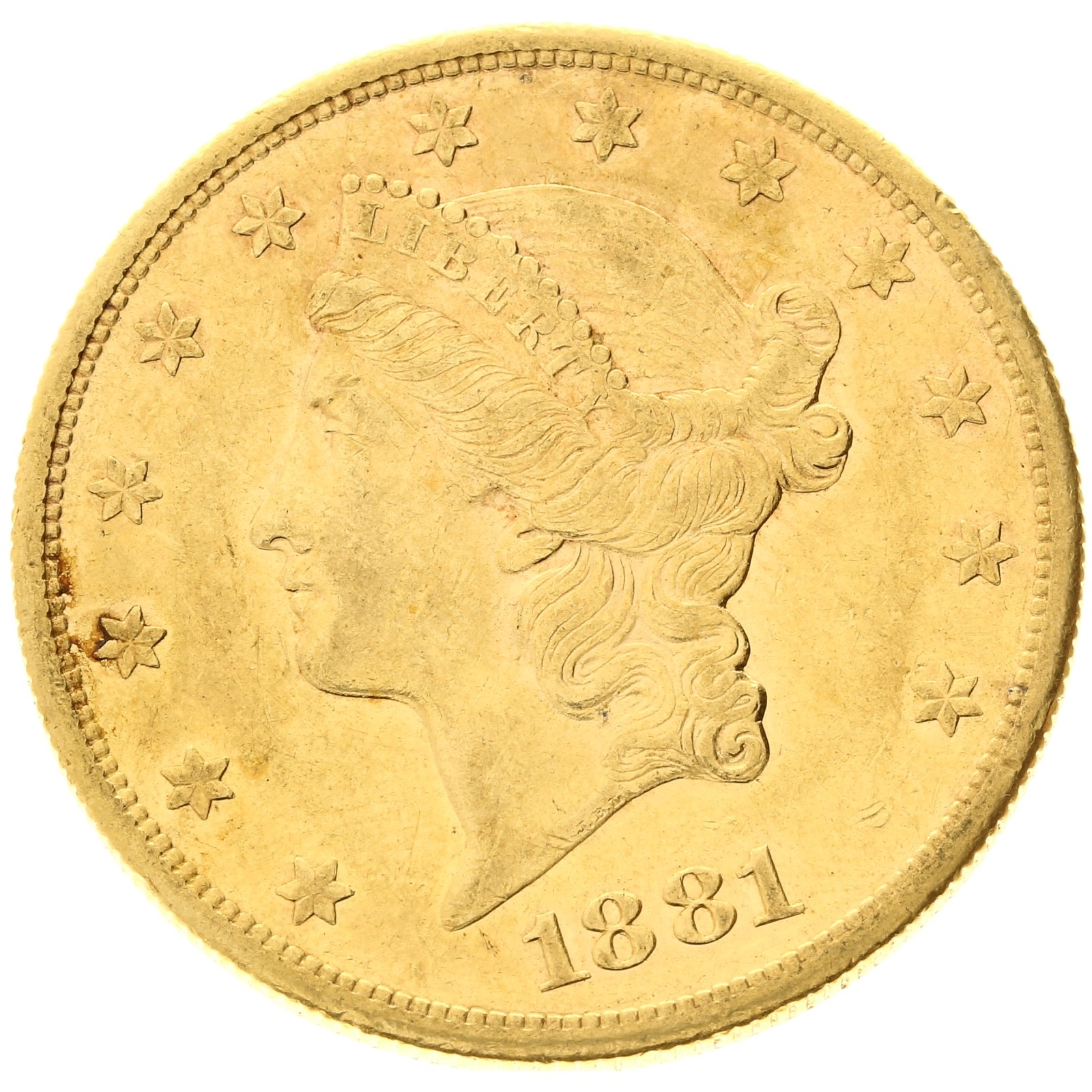 USA - 20 dollars - 1881 - S - Liberty Head