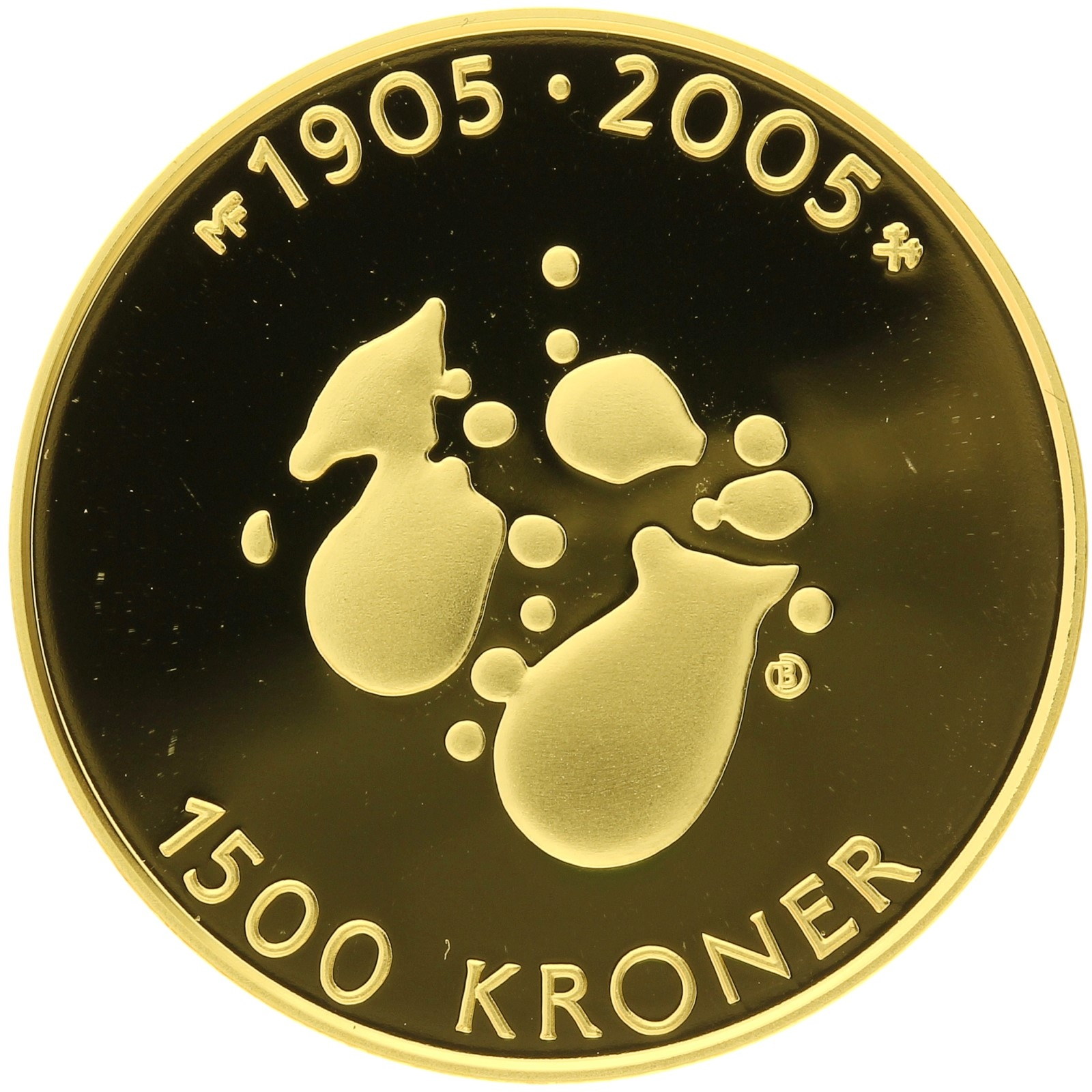 Norway - 1500 Kroner - 2004 - Harald V Dissolution of the Union - 1/2oz