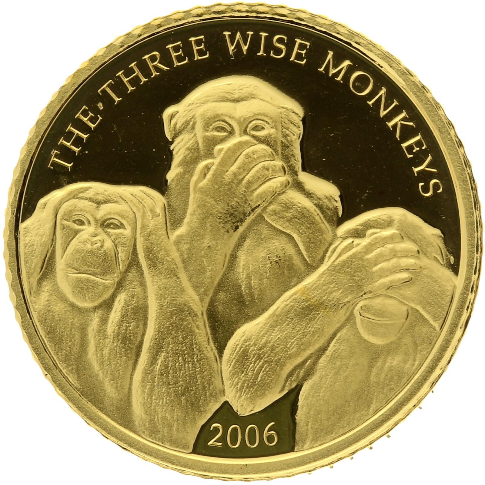 Somalia - 4000 shillings - 2006 - Three wise monkeys - 1/25oz 