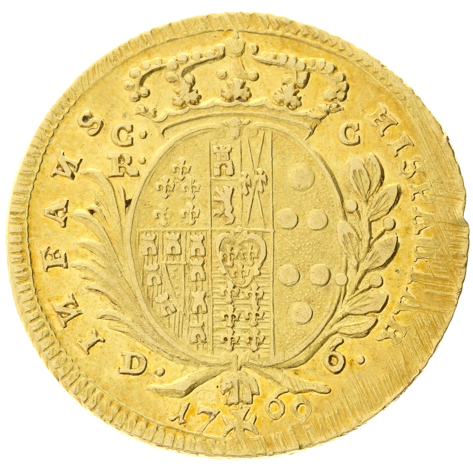 Italy - 6 ducats - 1769 - Ferdinando IV