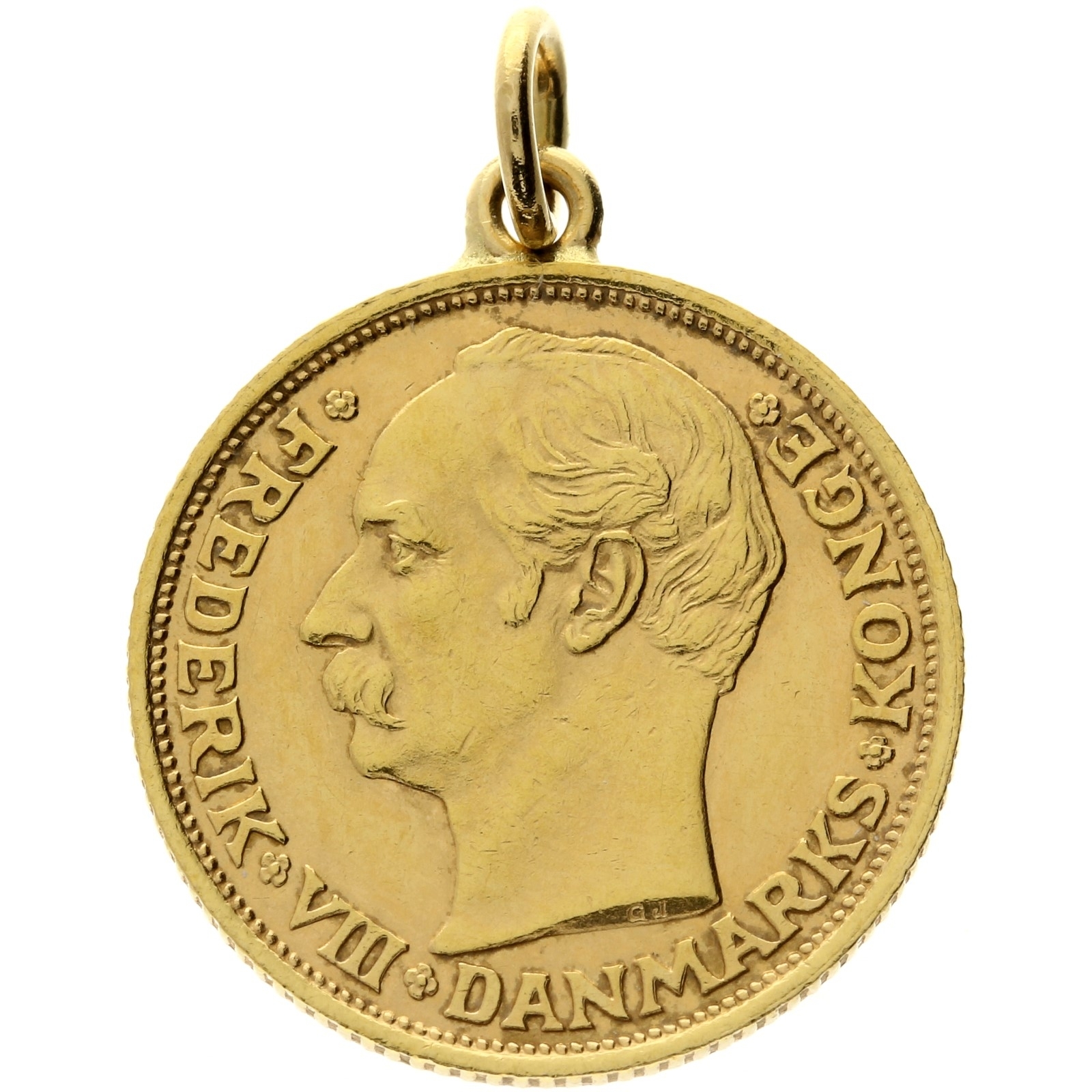 Denmark - 10 kroner - 1908 - Frederik VIII - pendant