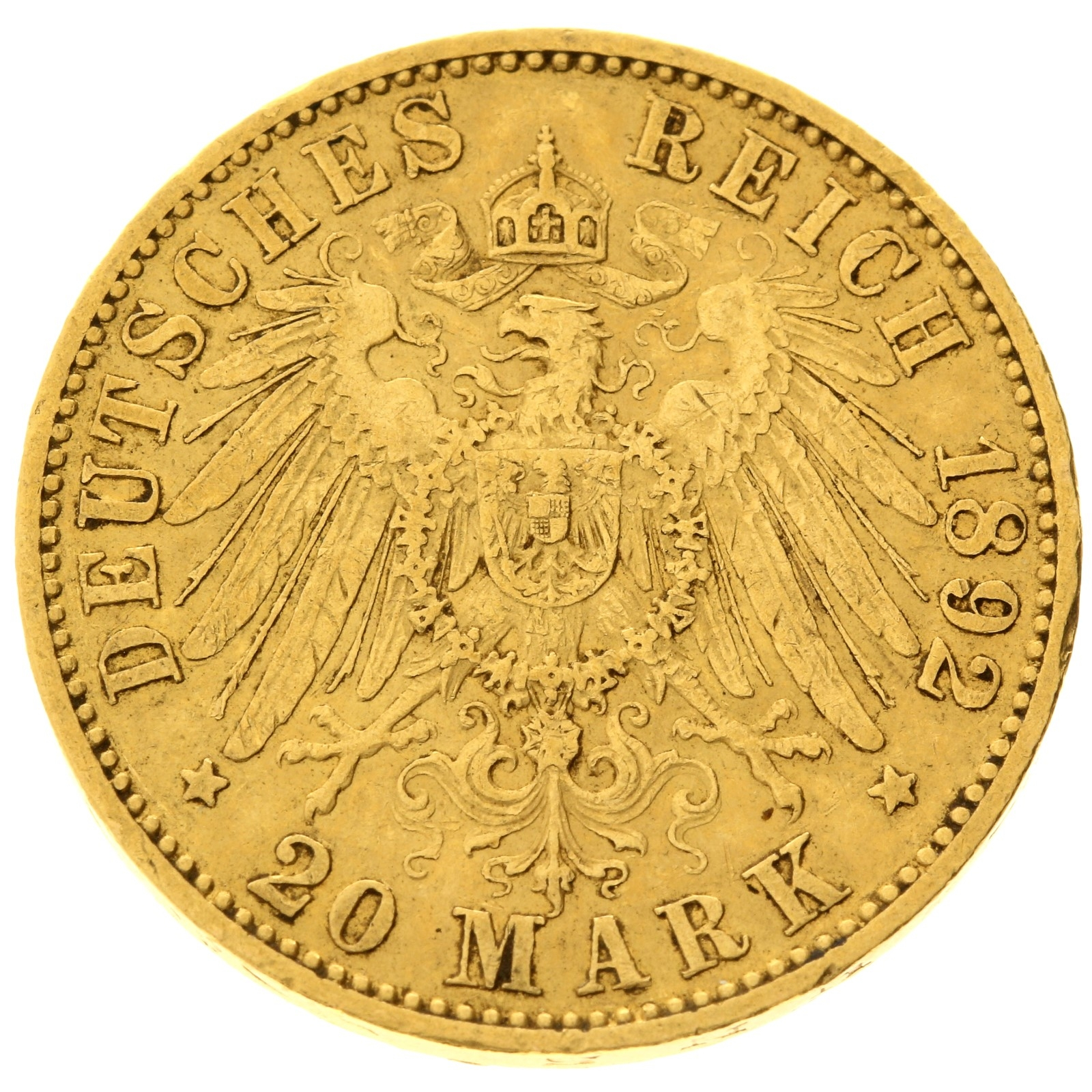 Germany - Prussia - 20 mark - 1892 - A - Wilhelm II 