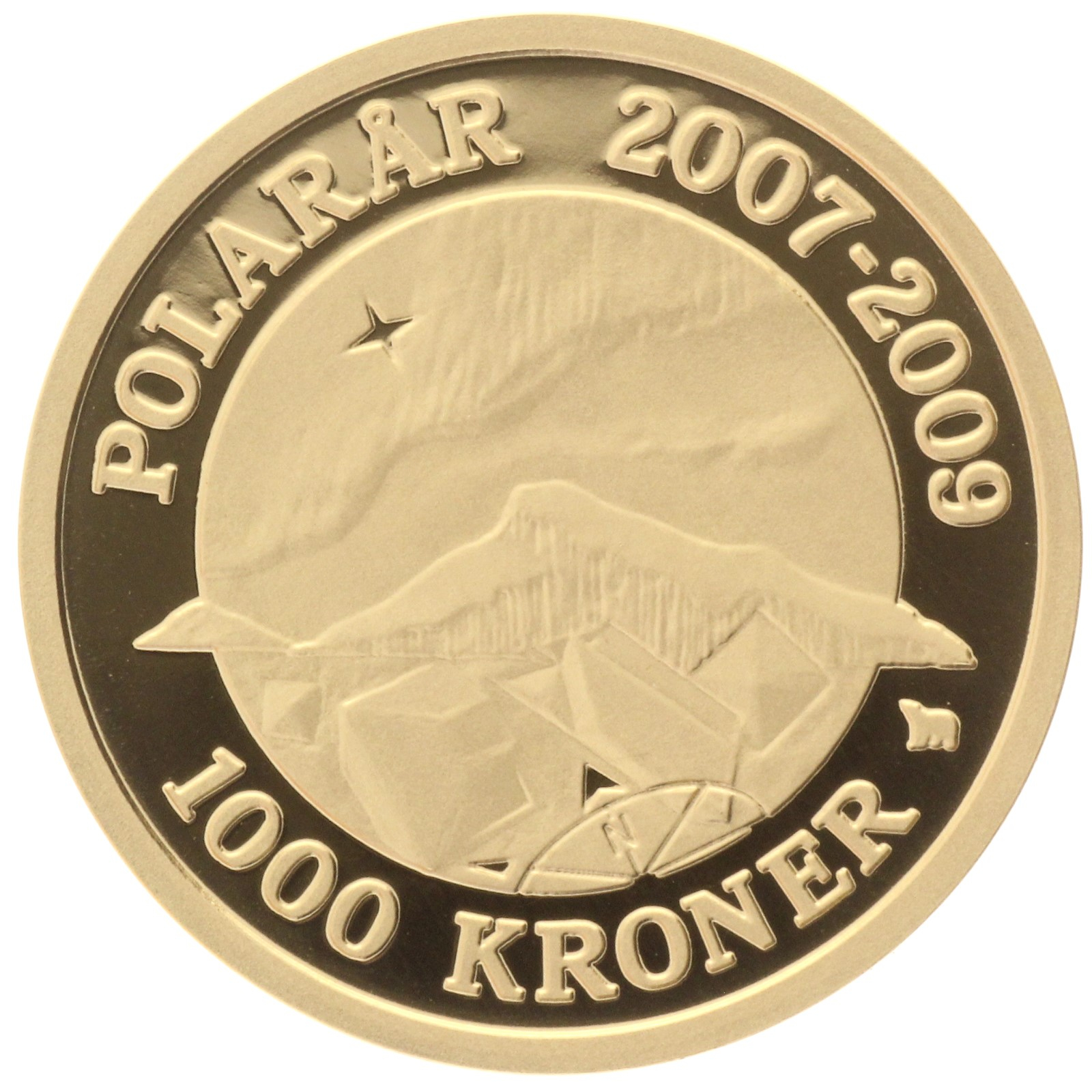 Denmark - 1000 kroner - 2009 - Nordlys - 1/4oz