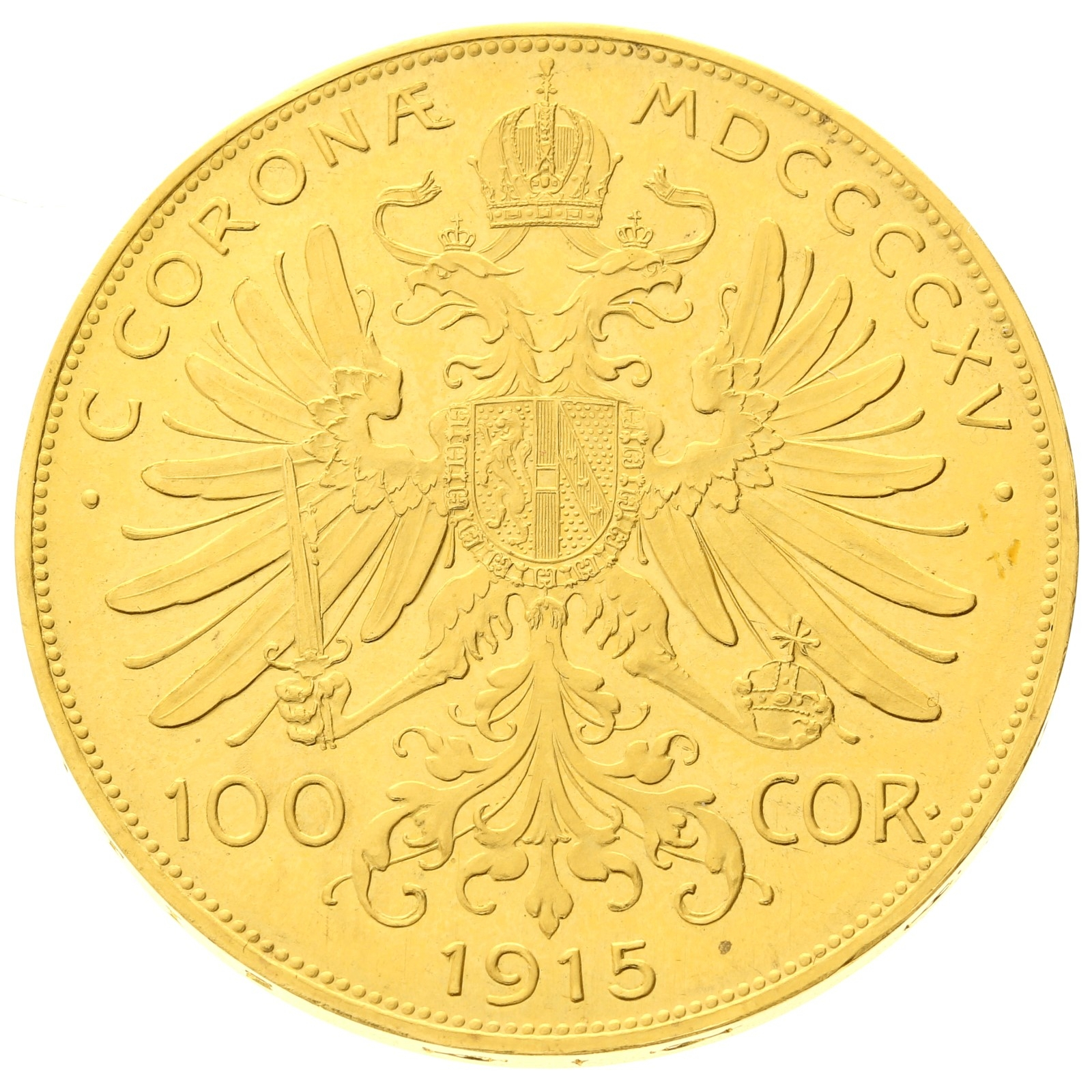 Austria - 100 Corona - 1915 - Franz Joseph I - RESTRIKE 
