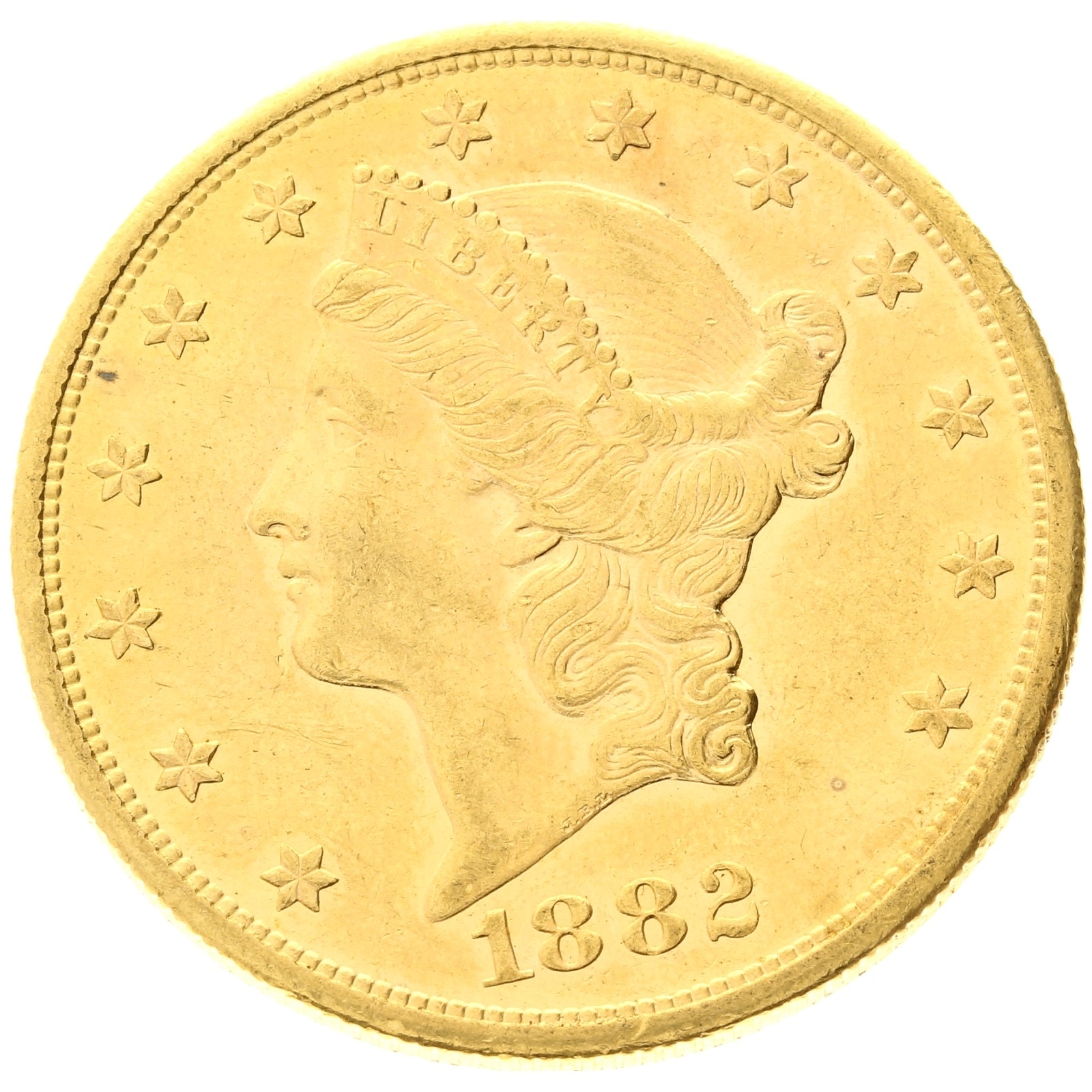 USA - 20 dollars - 1882 - S - Liberty Head 