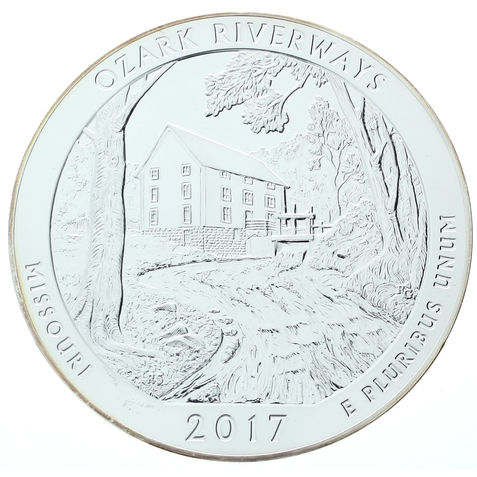 USA - 5 ounces - 2017 - Ozark Riverways Quarter - 5oz