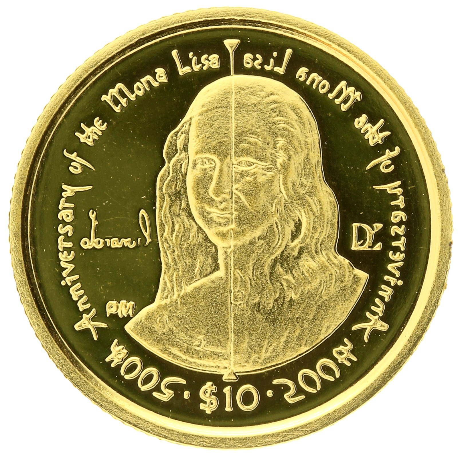 British Virgin Islands - 10 Dollars - 2006 - Elizabeth II - Mona Lisa - 1/25oz