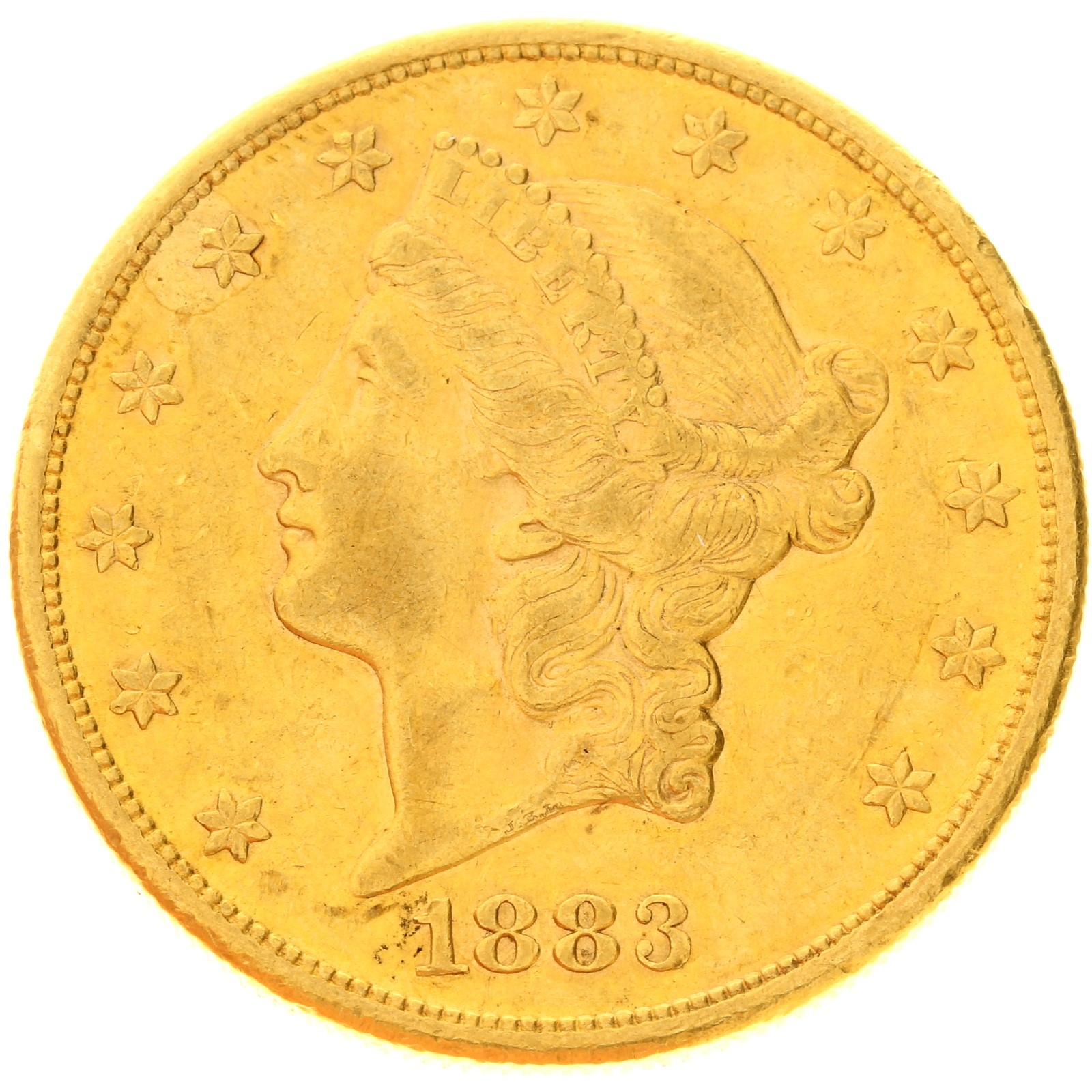 USA - 20 dollars - 1883 - S - Liberty Head 