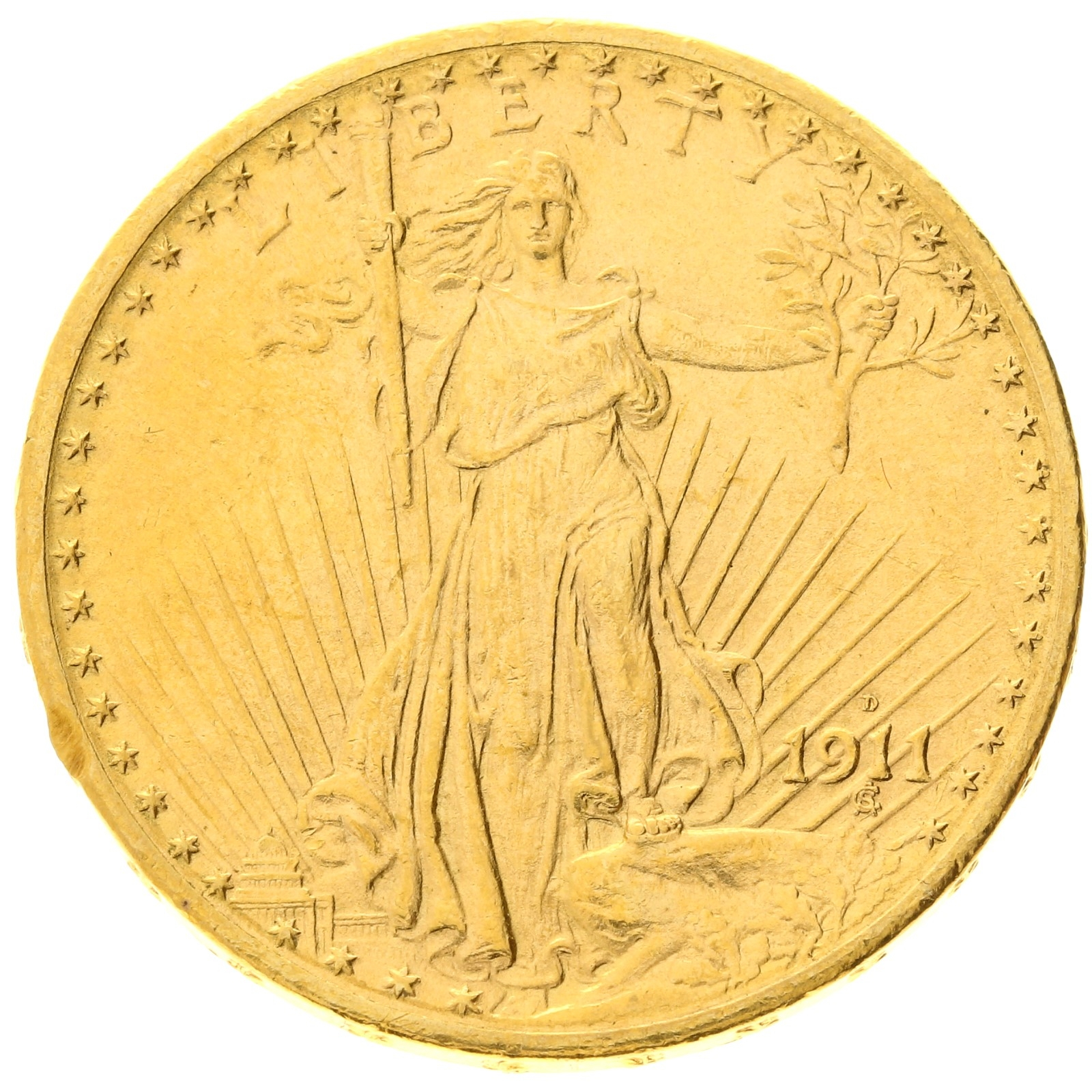 USA - 20 Dollars - 1911 - D - Saint-Gaudens 