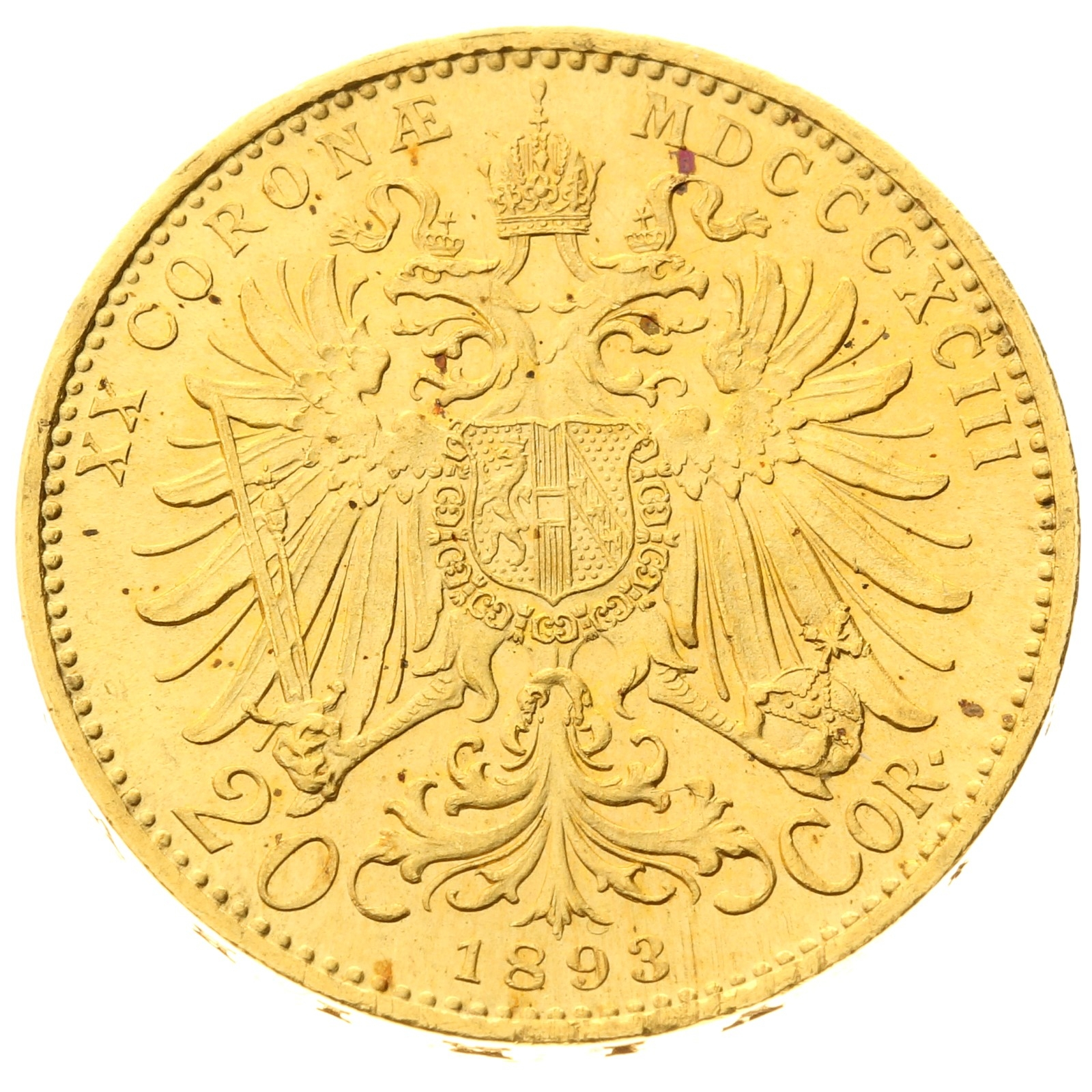 Austria - 20 corona - 1893 - Francis Joseph 