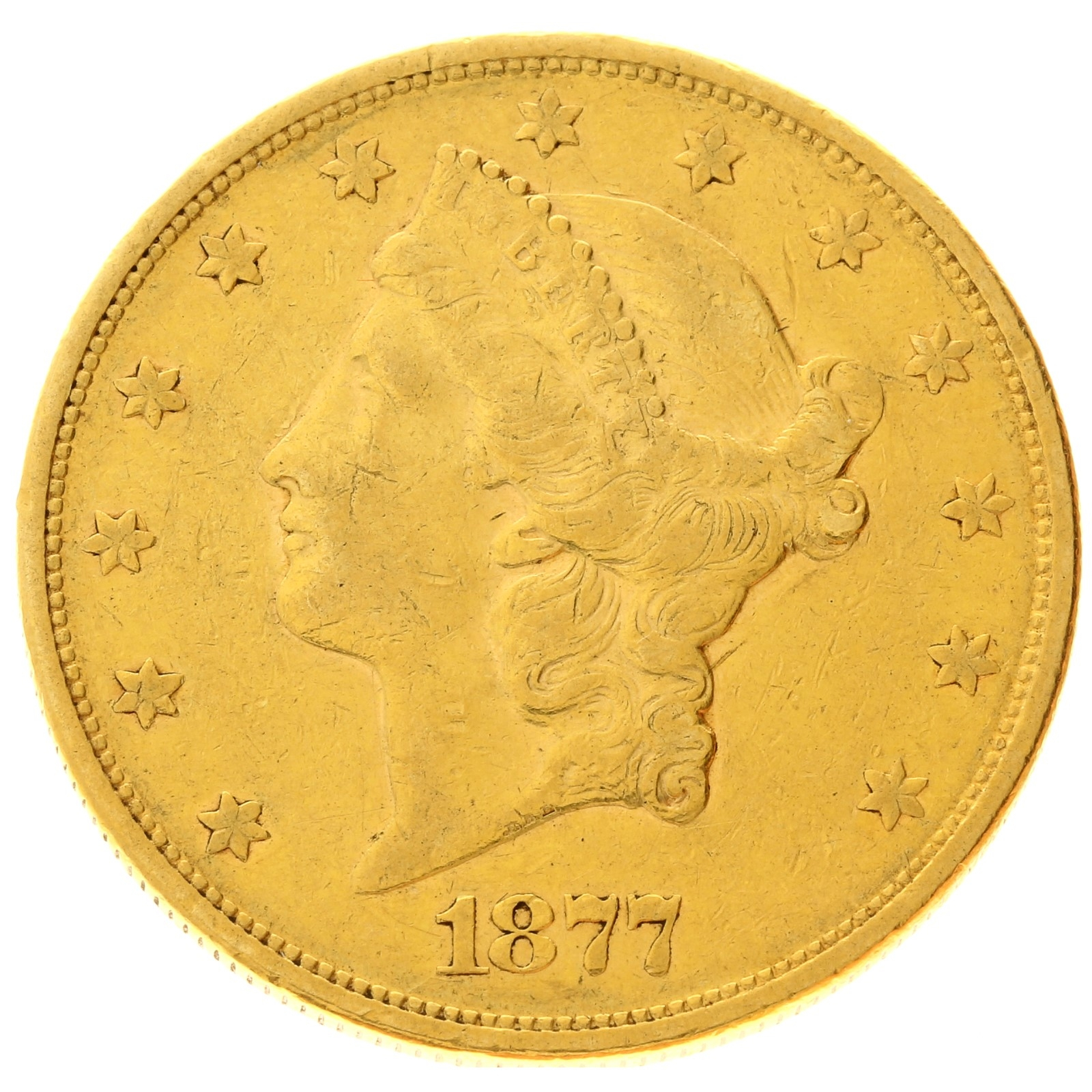 USA - 20 dollars 1877 - S - Liberty head