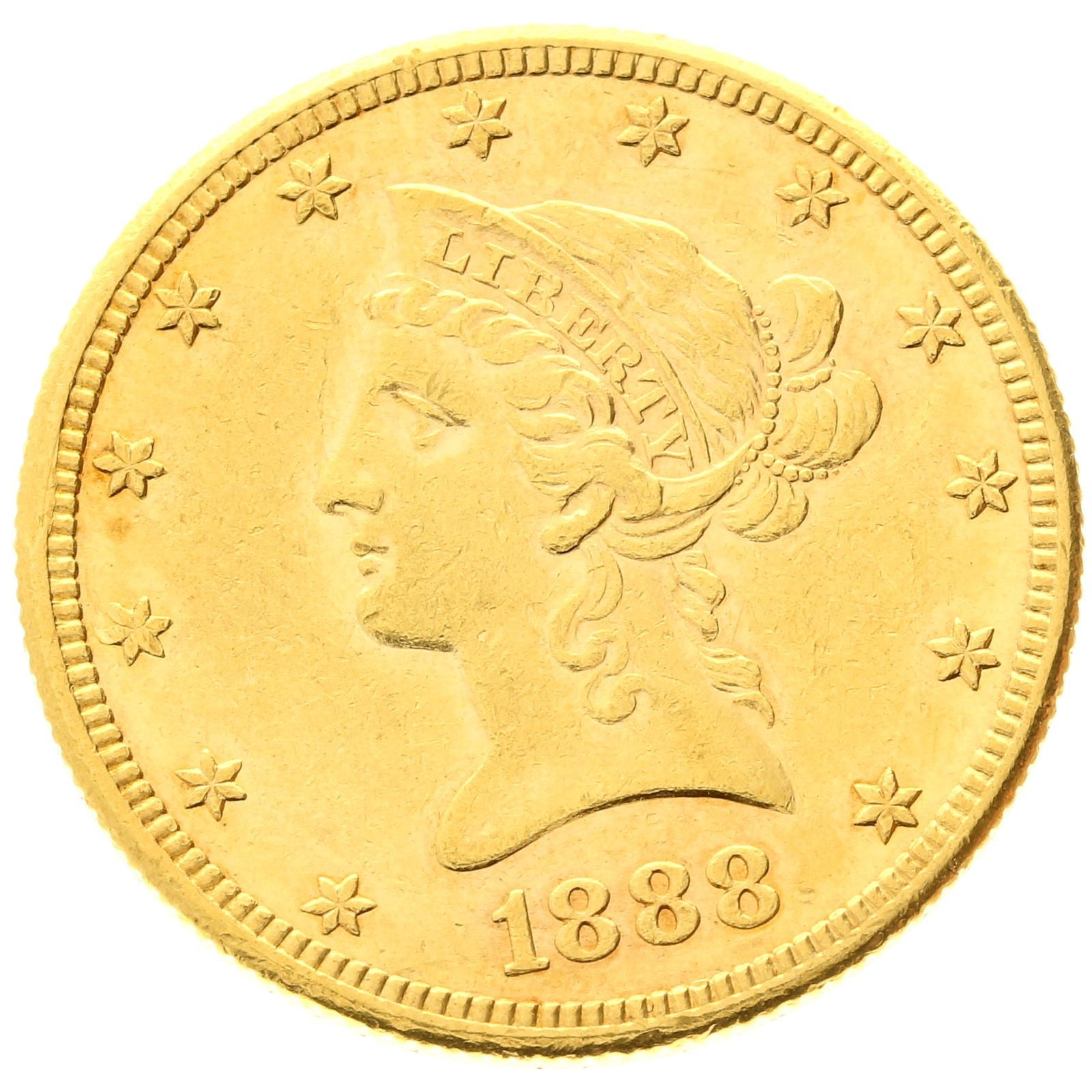 USA - 10 dollars - 1888 - S - Coronet Head Eagle 