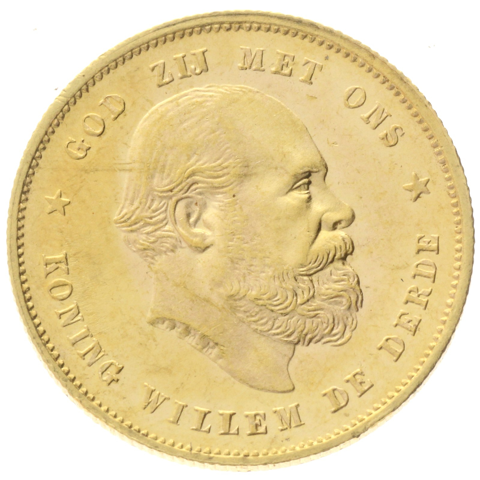 Netherlands - Willem III - 10 gulden - 1877