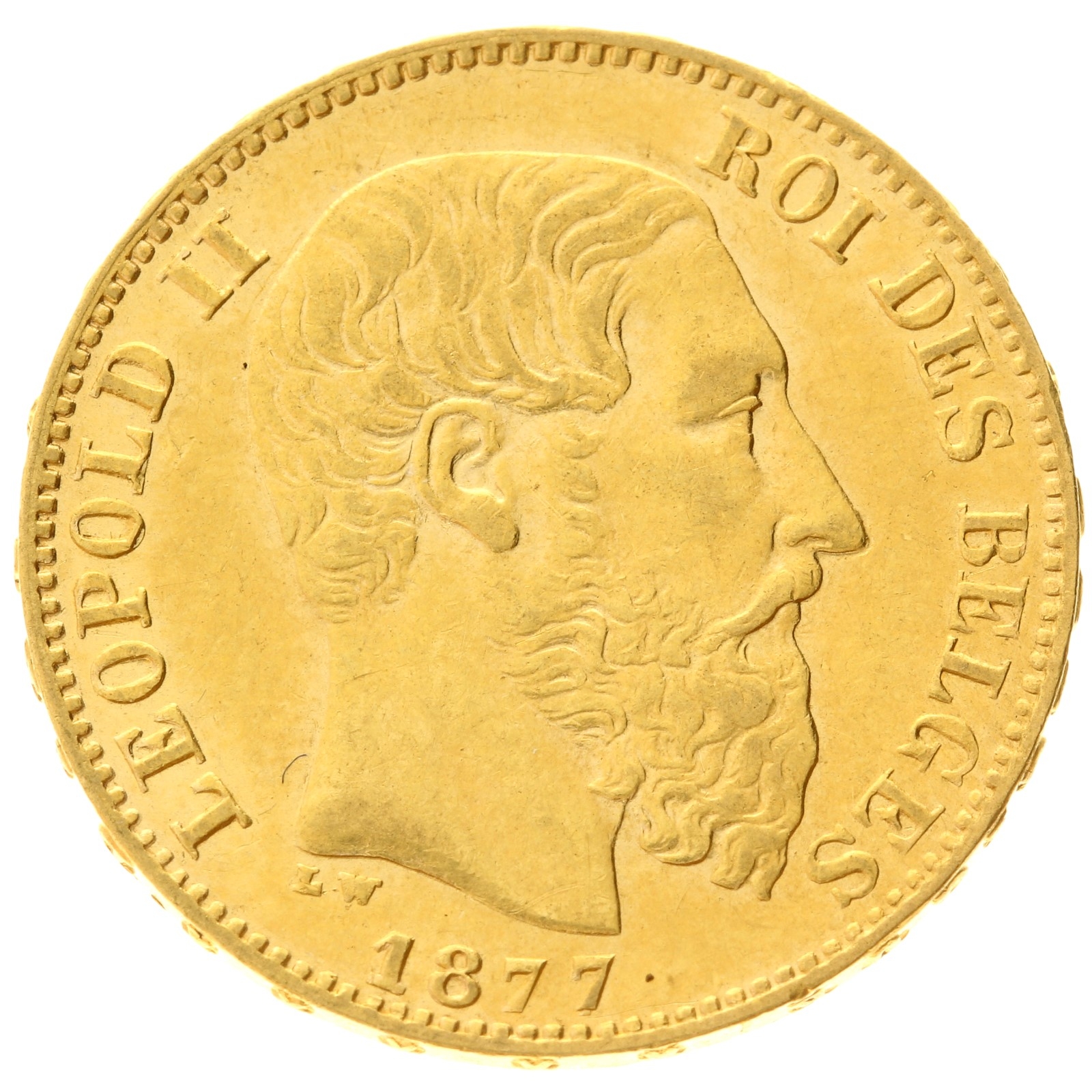 Belgium - 20 Francs - 1877 - Léopold II