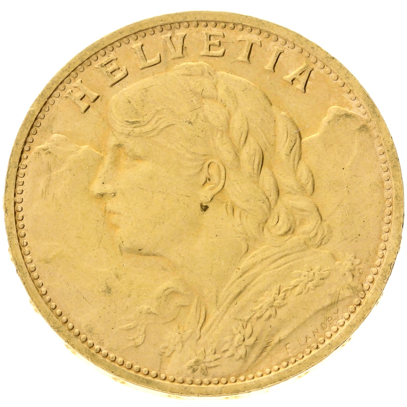 Switzerland - 20 francs - 1935 - L - RESTRIKE