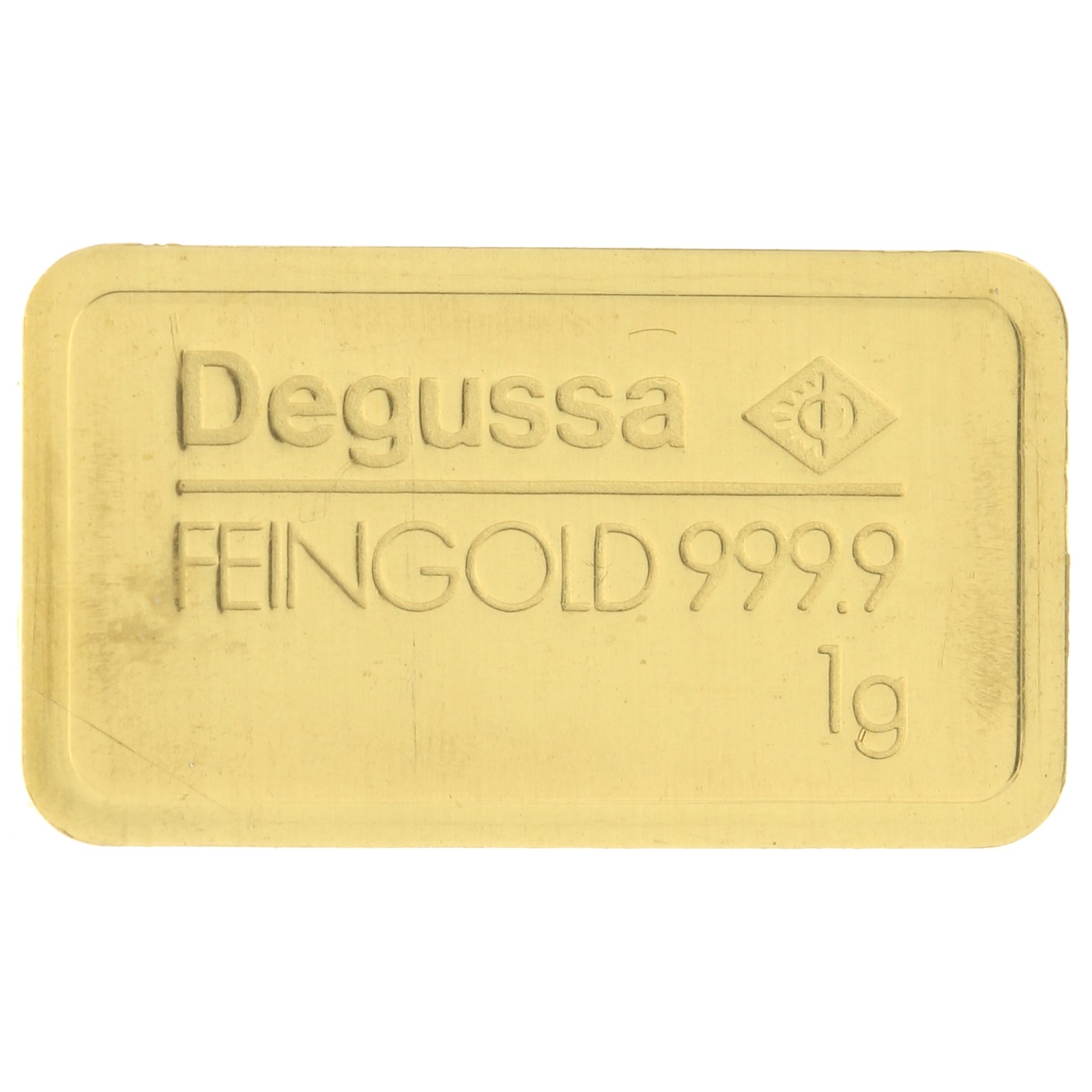 Degussa - 1 gram fine gold - bar