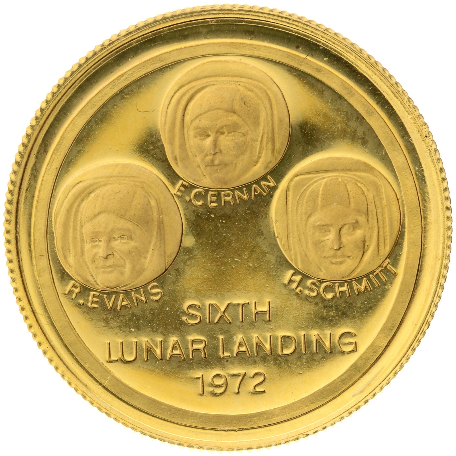 USA - Medal (1 ducat) - 1972 - 6th Lunar Landing 