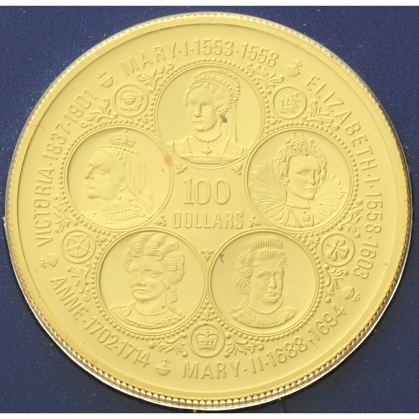 Cayman Islands - 100 dollars 1975 - Sovereign Queens of England 